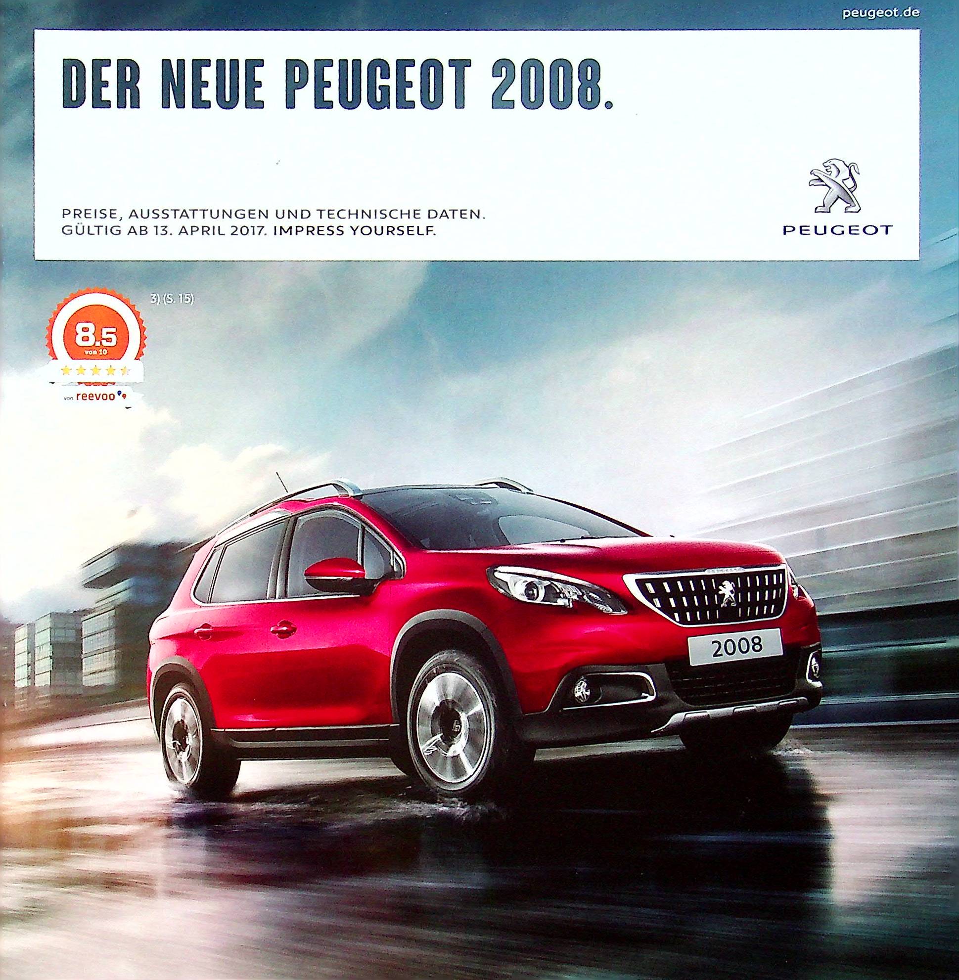 Peugeot 2008 - Preisliste & Extras - Prospekt 04/2017