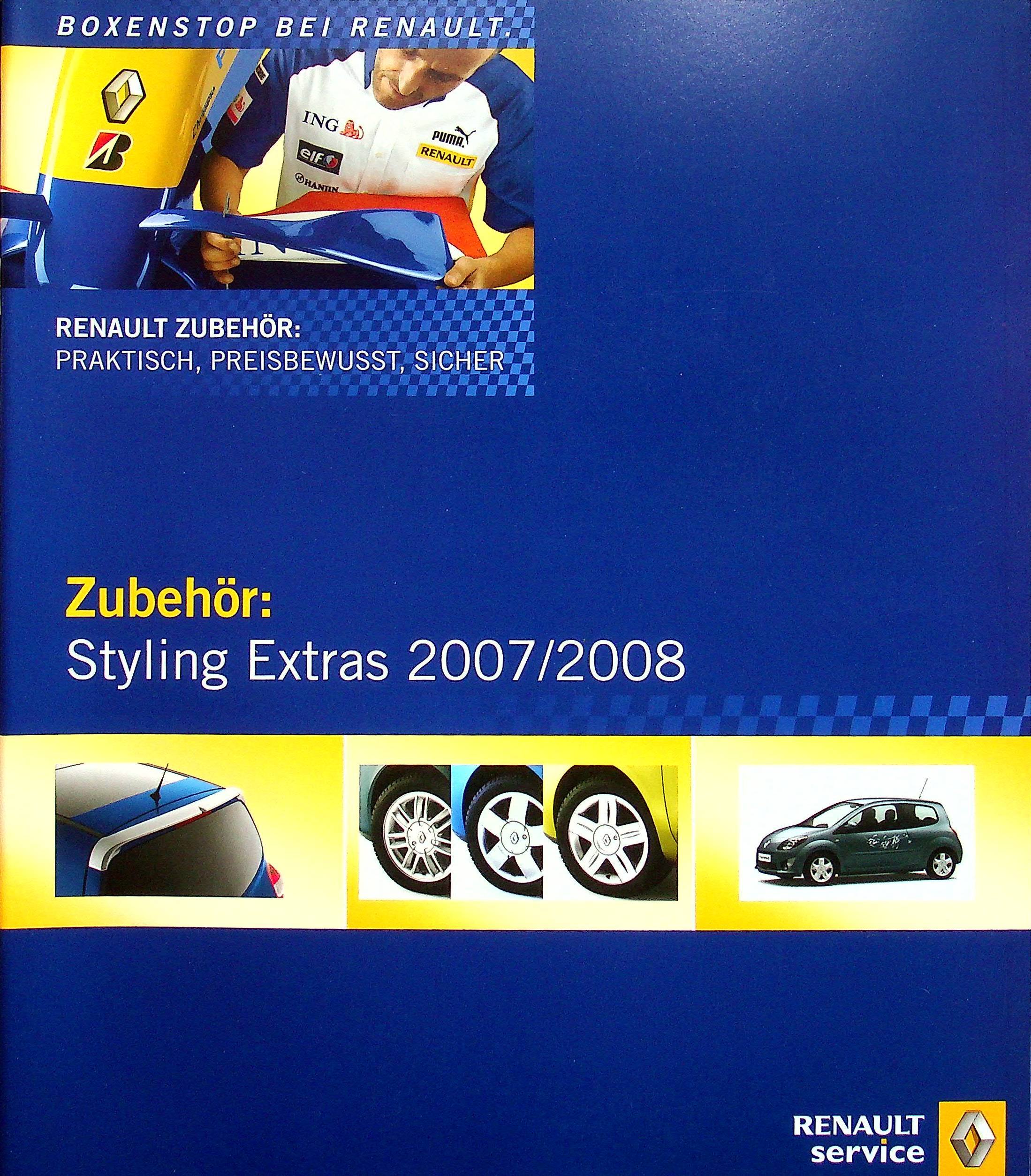 Renault Clio C Megane Twingo - Zubehör - Prospekt 09/2007