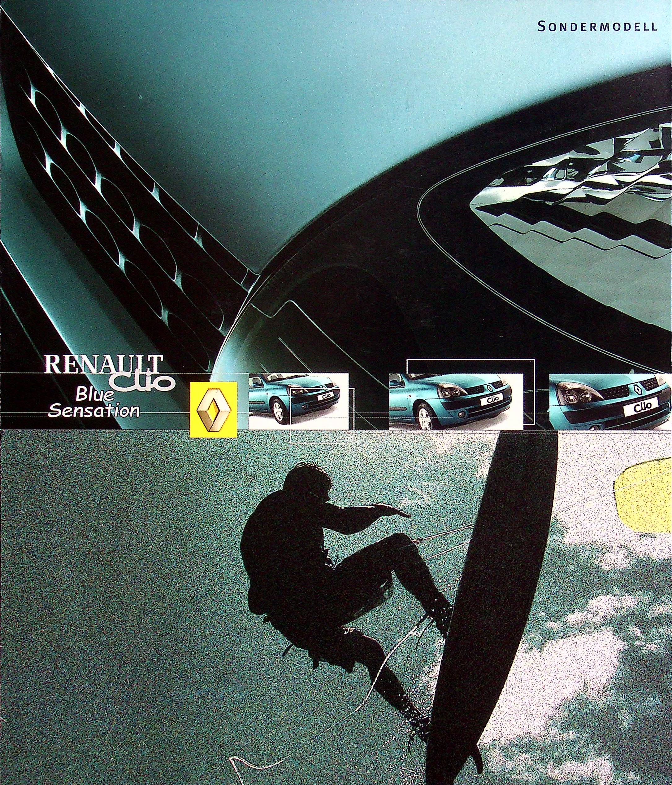 Renault Clio B - Blue Sensation - Prospekt 01/2002