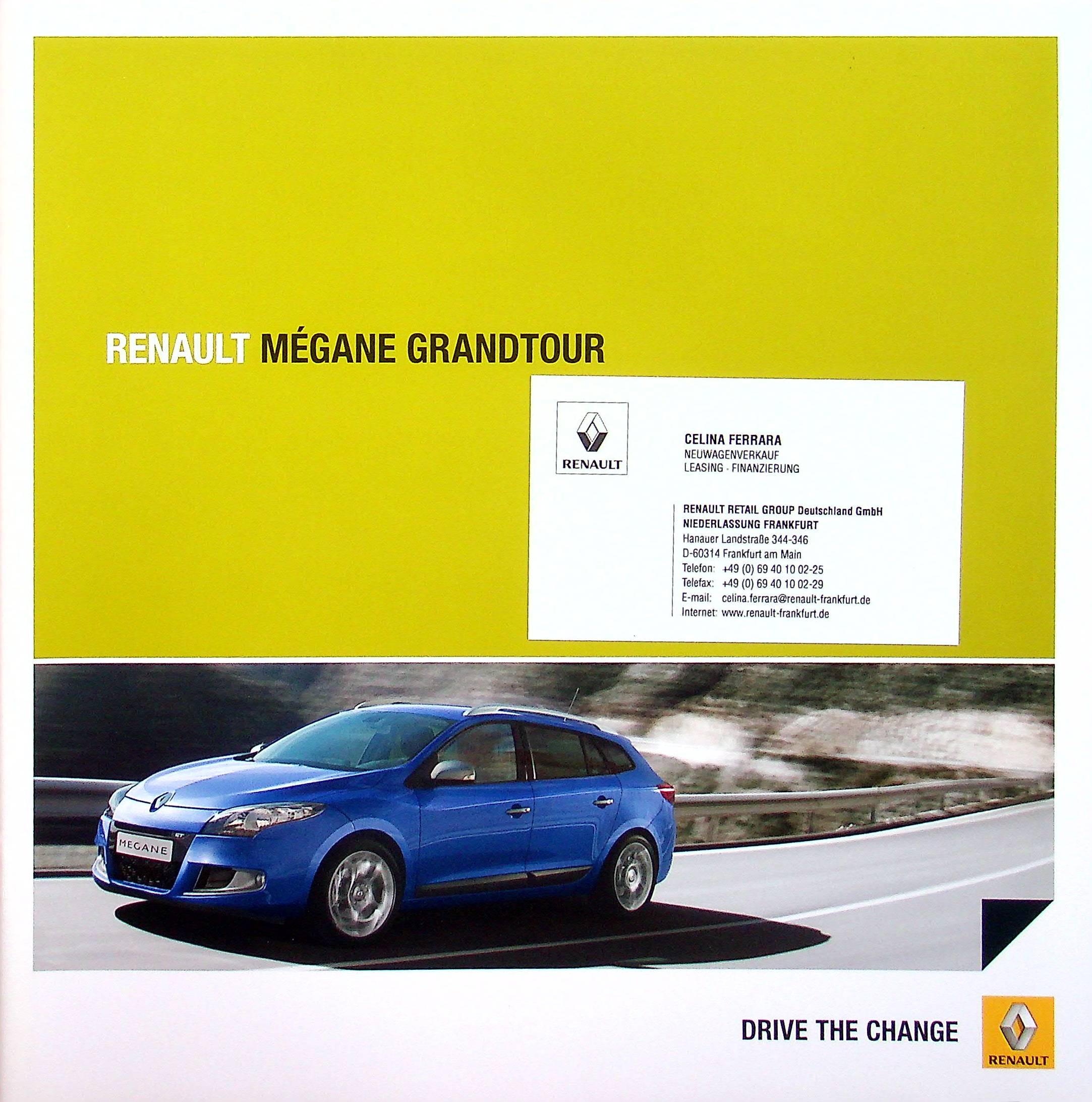 Renault Megane Grandtour Prospekt 09/2011