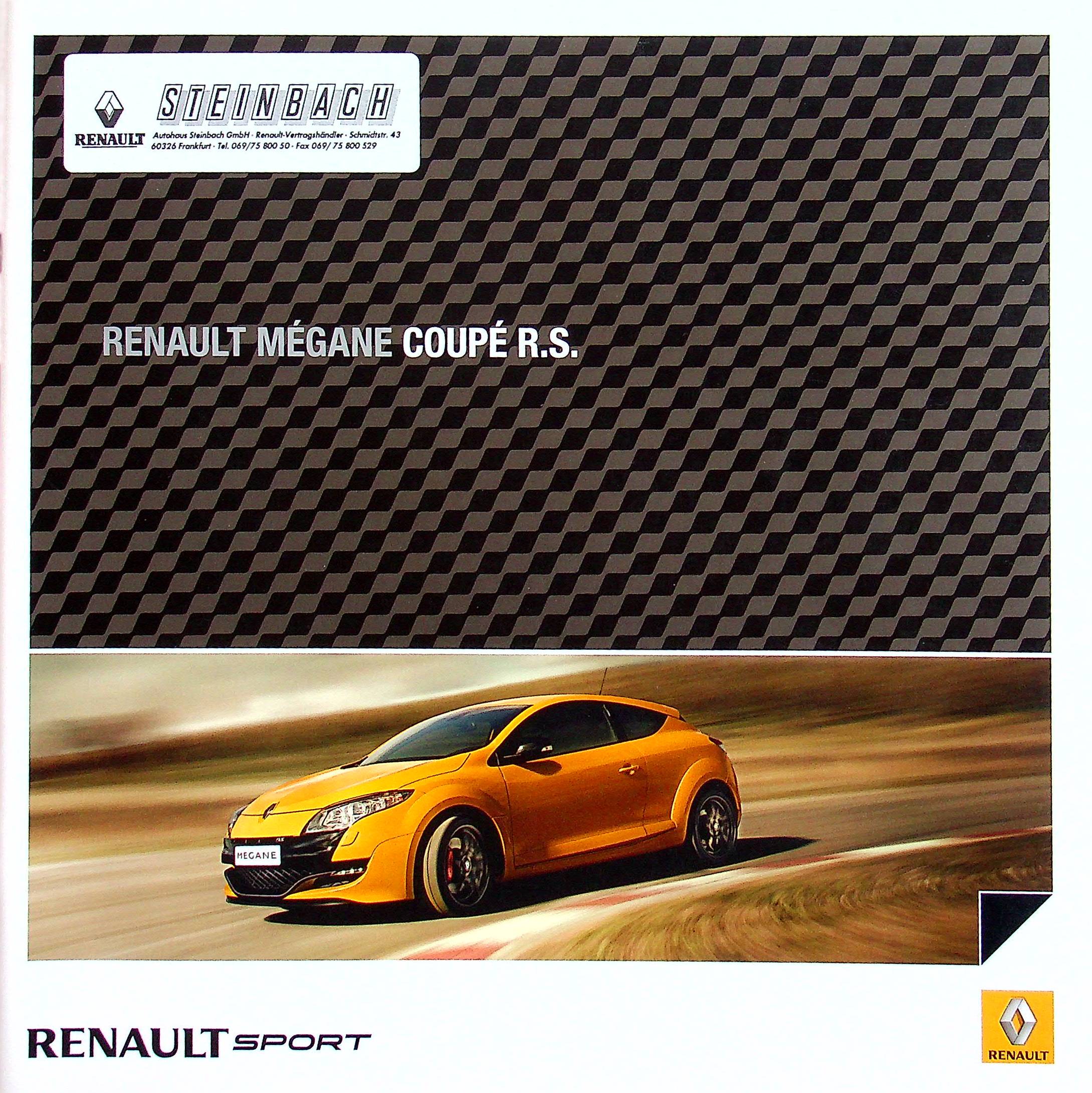 Renault Megane Coupe + RS Prospekt 11/2009