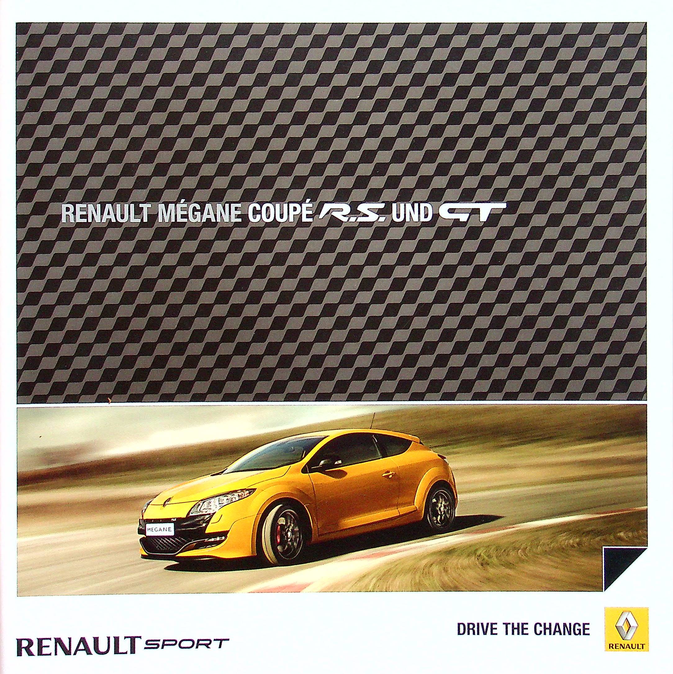 Renault Megane Coupe RS + GT Prospekt 01/2011