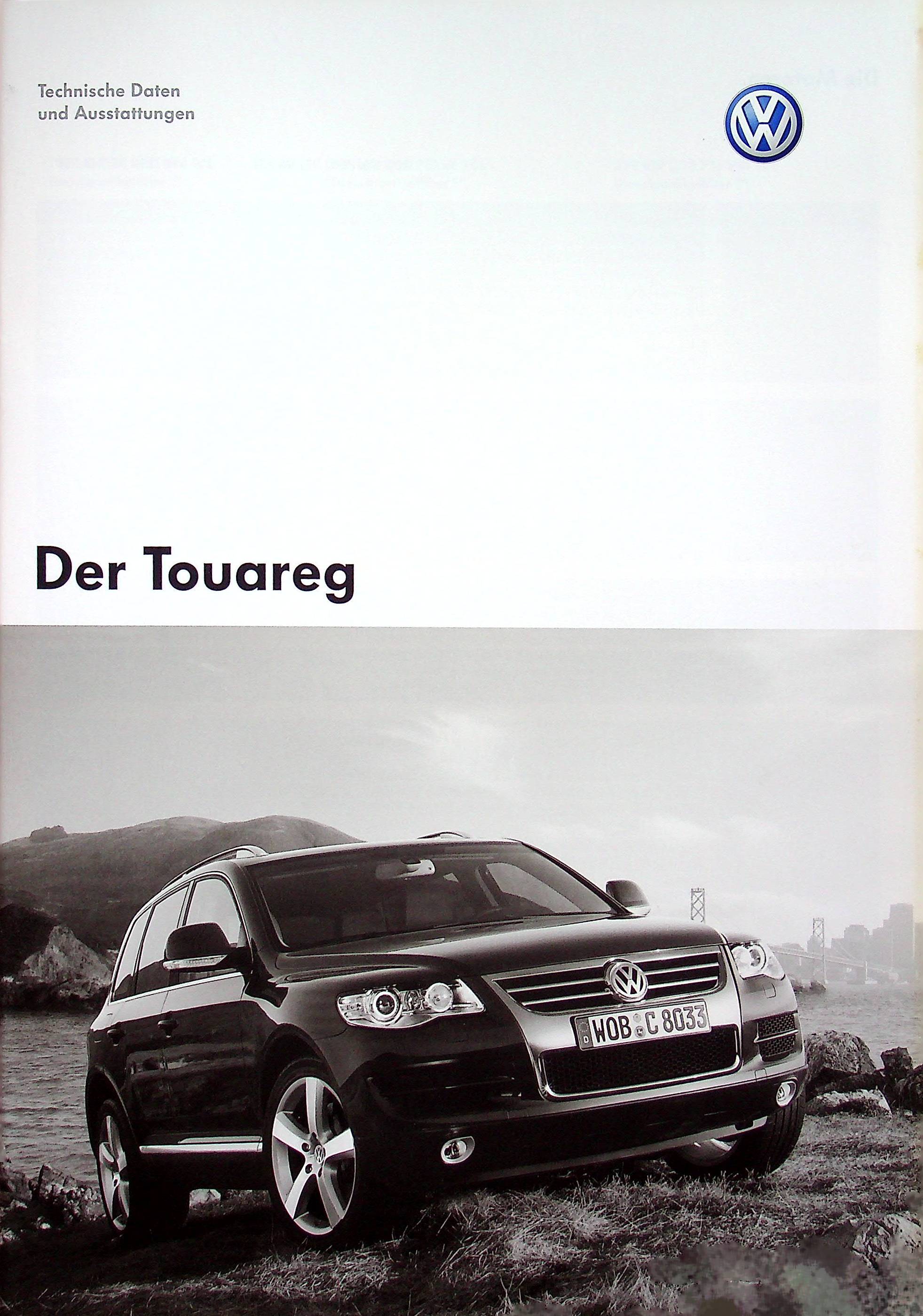VW Touareg 7L - technische Daten & Ausstattungen - Prospekt 05/2007
