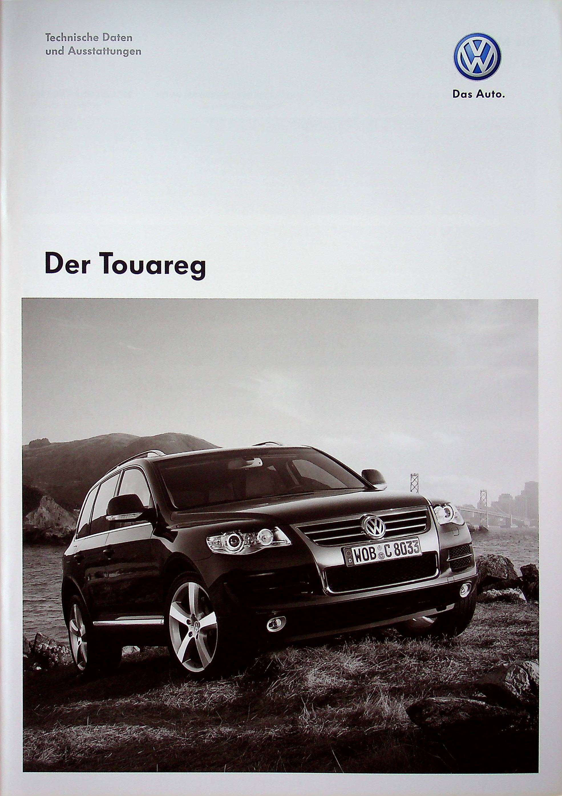 VW Touareg 7L - technische Daten & Ausstattungen - Prospekt 05/2008