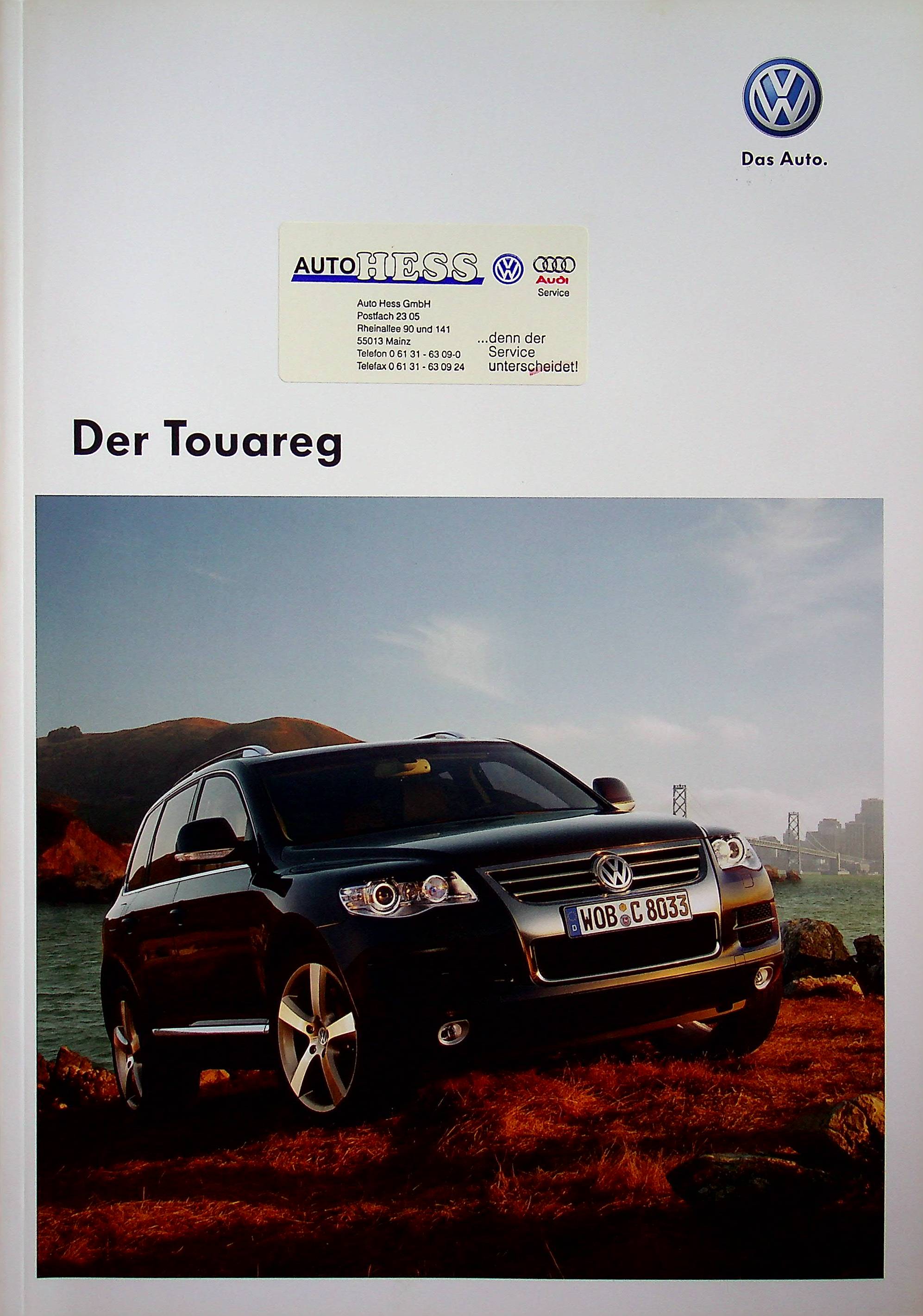 VW Touareg 7L Prospekt 10/2008