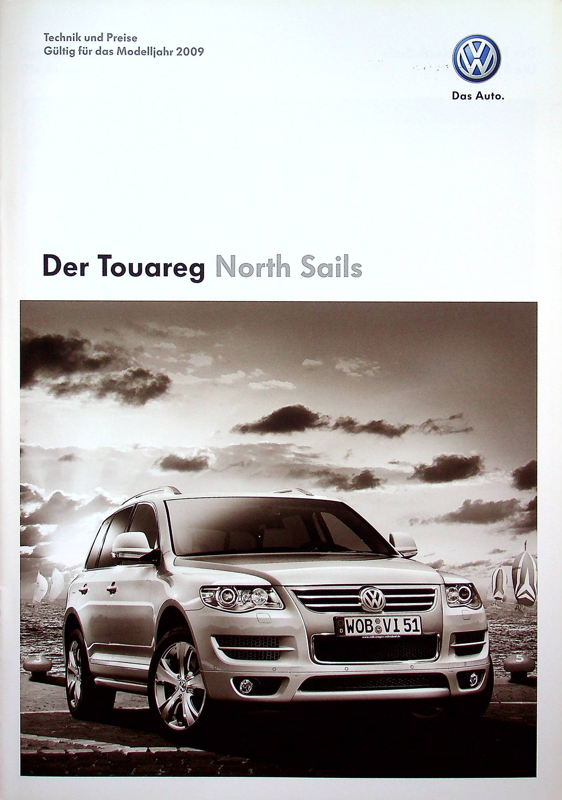 VW Touareg - North Sails - Preisliste & Extras - Prospekt 10/2008