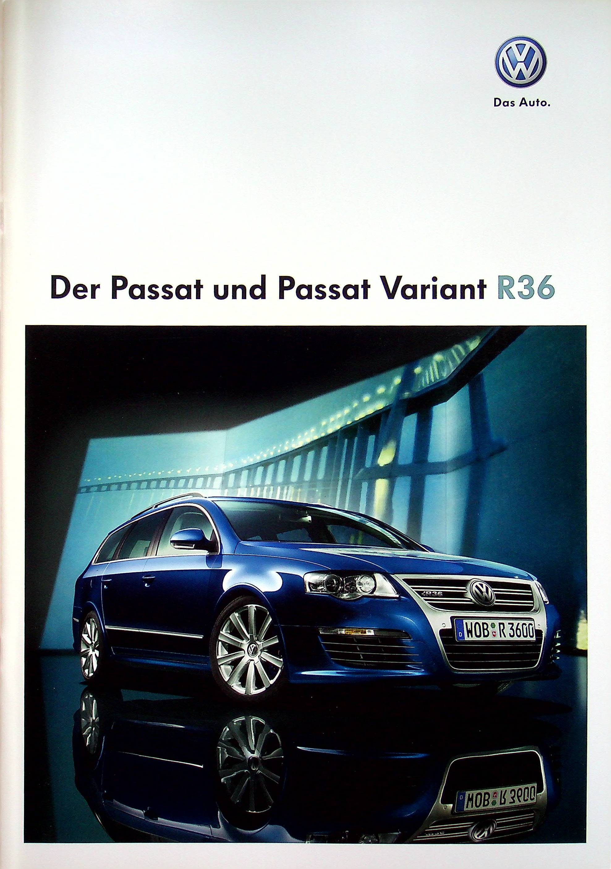VW Passat + Variant R36 Prospekt 05/2009