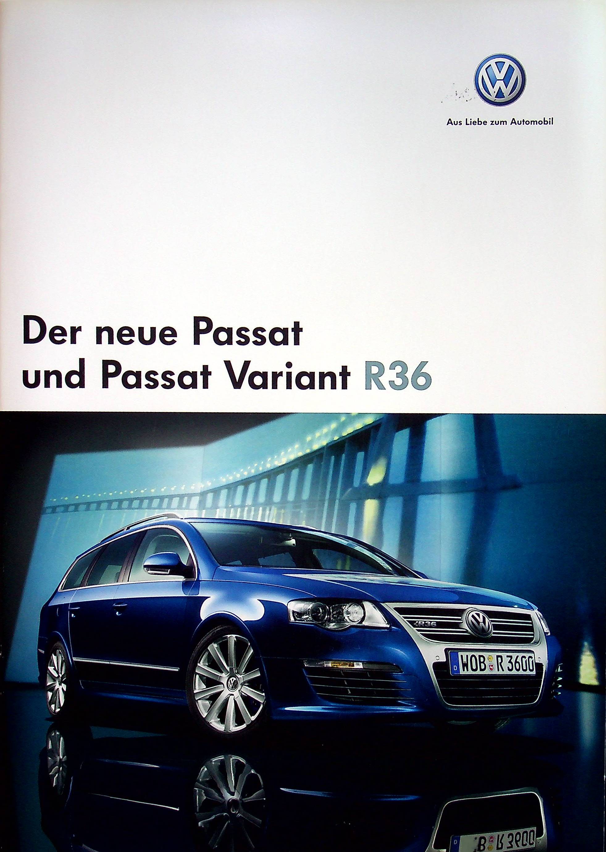 VW Passat + Variant R36 Prospekt 07/2007