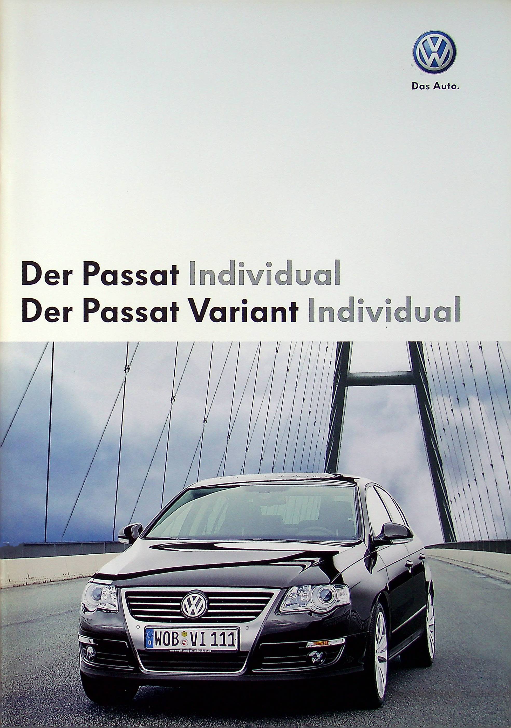 VW Passat B6 + Variant - Individual - Prospekt 11/2007