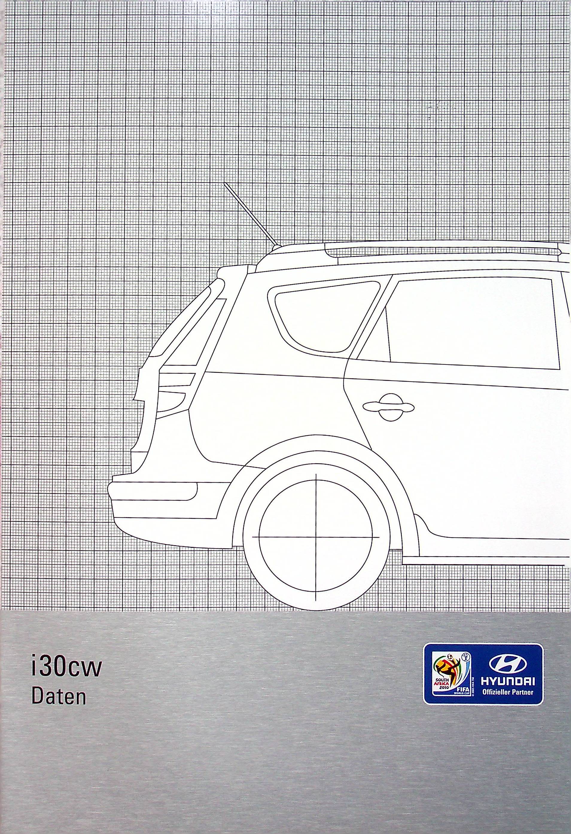 Hyundai i30 cw - technische Daten & Ausstattungen - Prospekt 07/2009