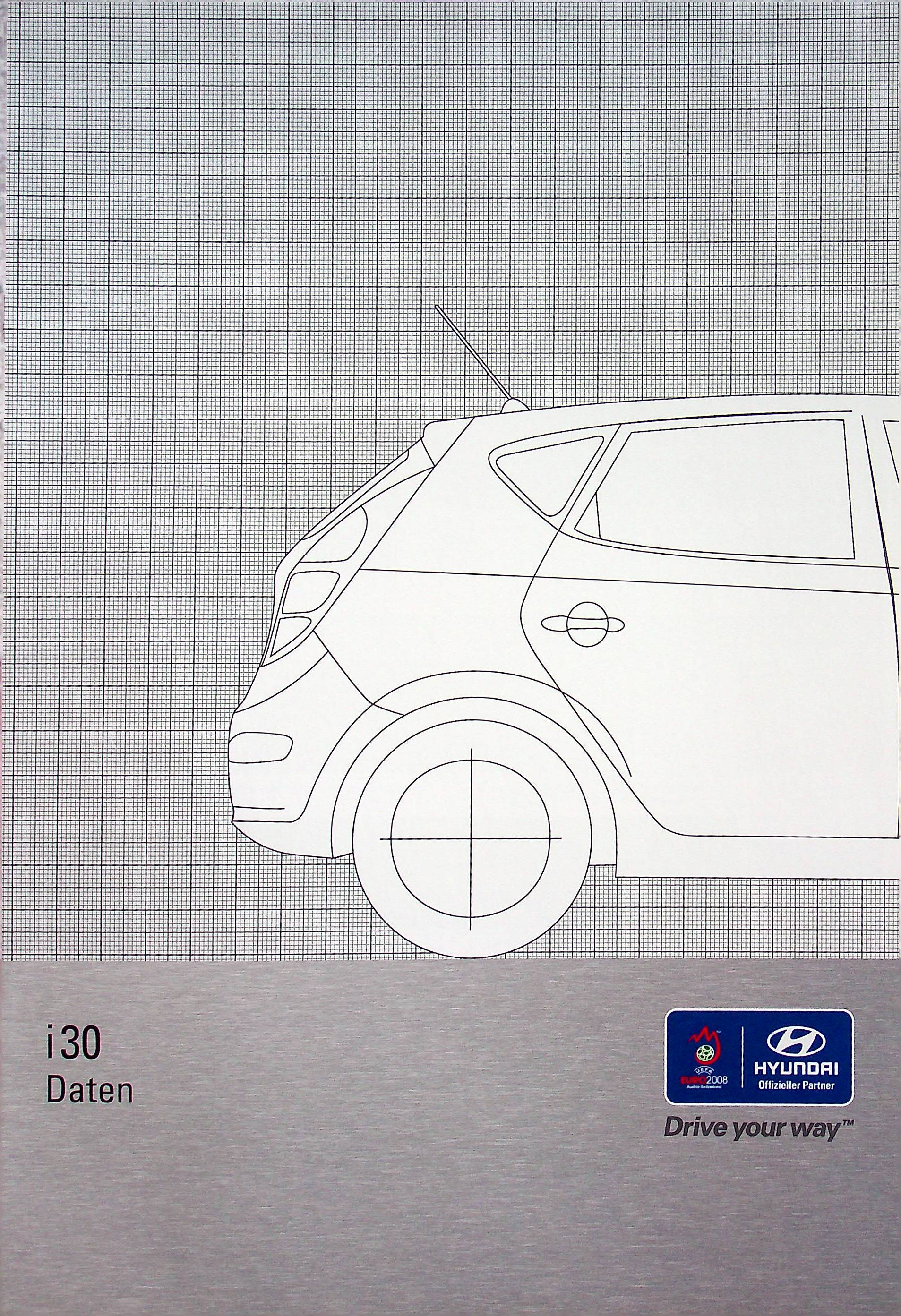 Hyundai i30 - technische Daten & Ausstattungen - Prospekt 02/2008