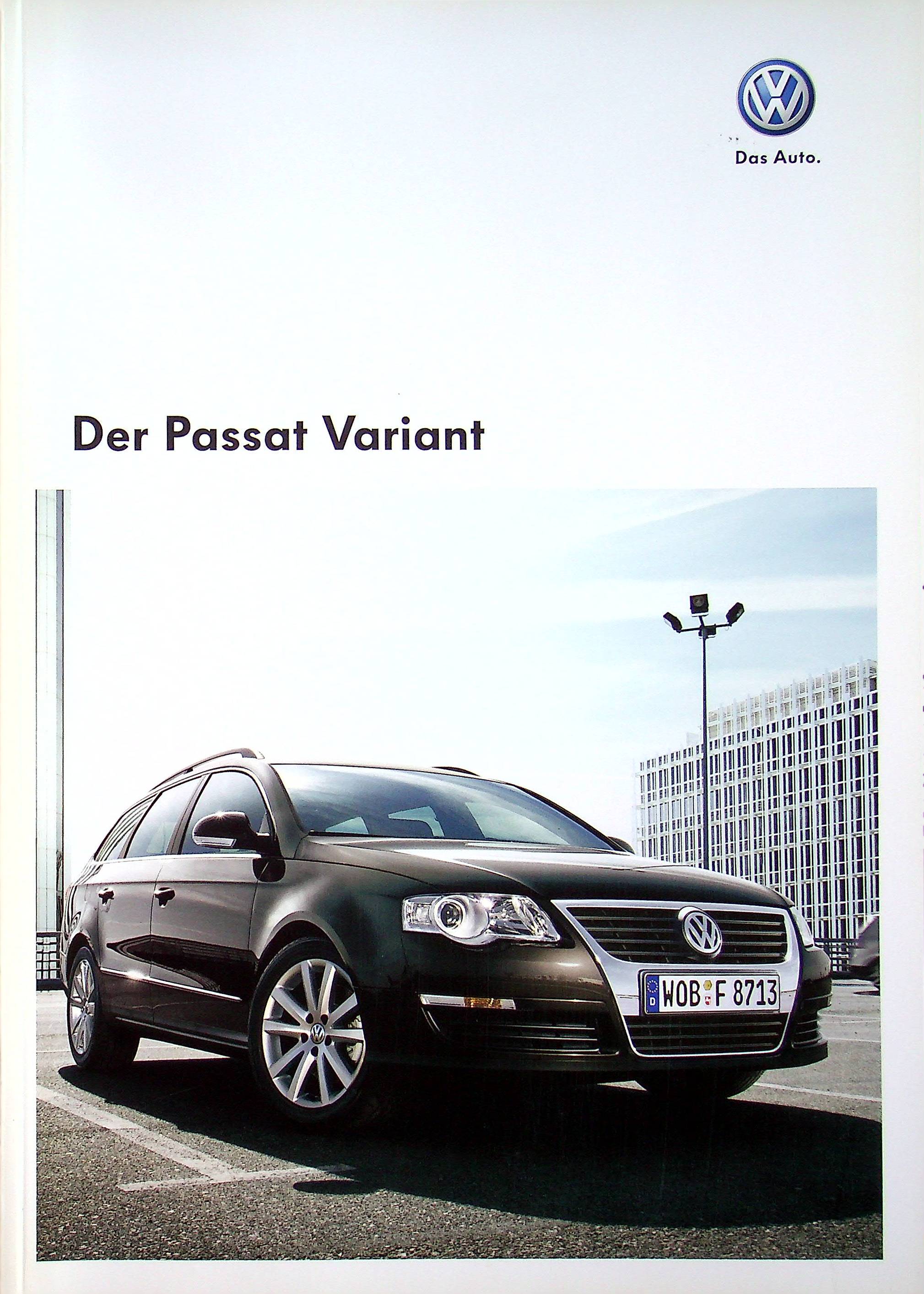 VW Passat B6 Variant Prospekt 10/2008