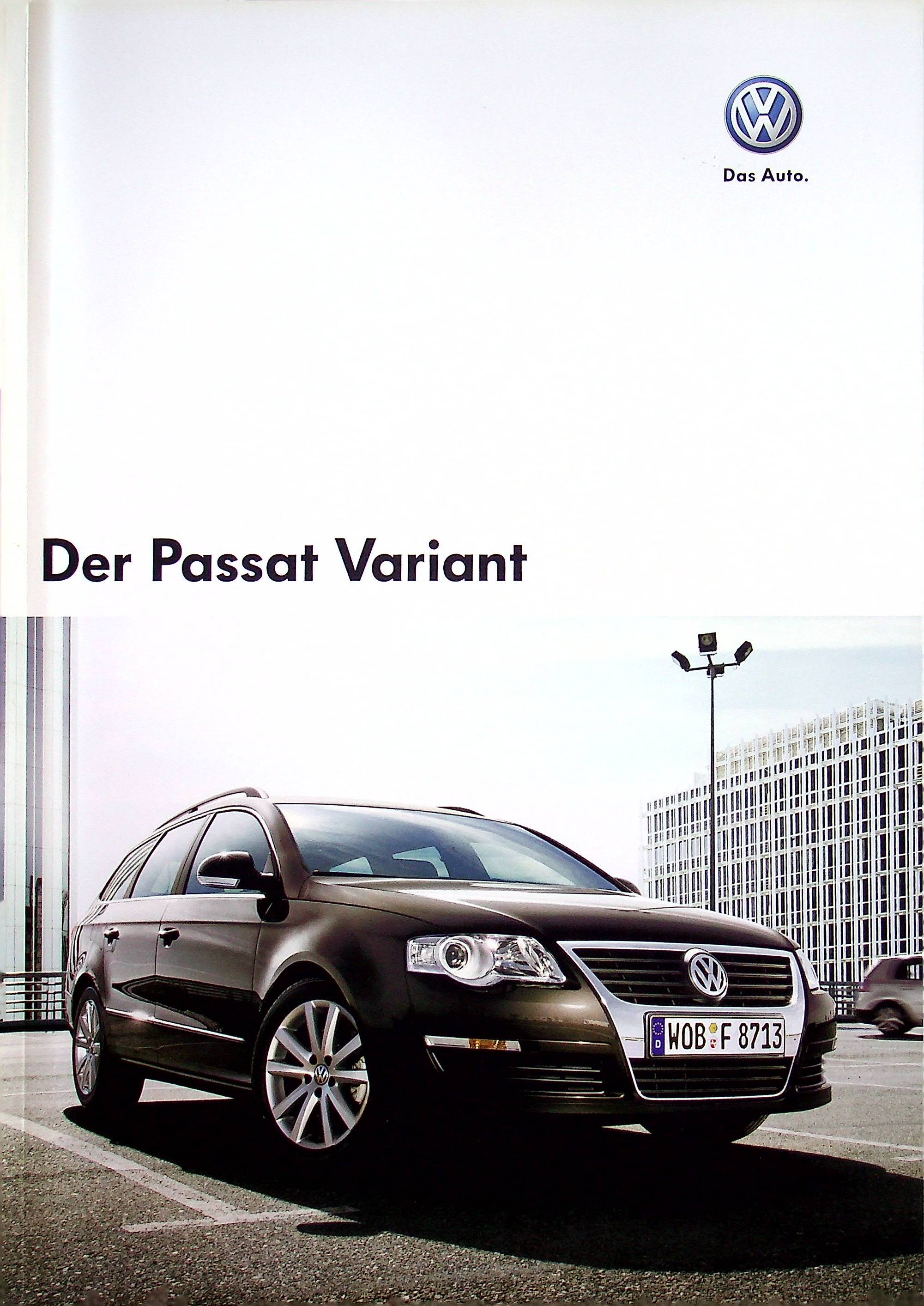 VW Passat B6 Variant Prospekt 10/2007