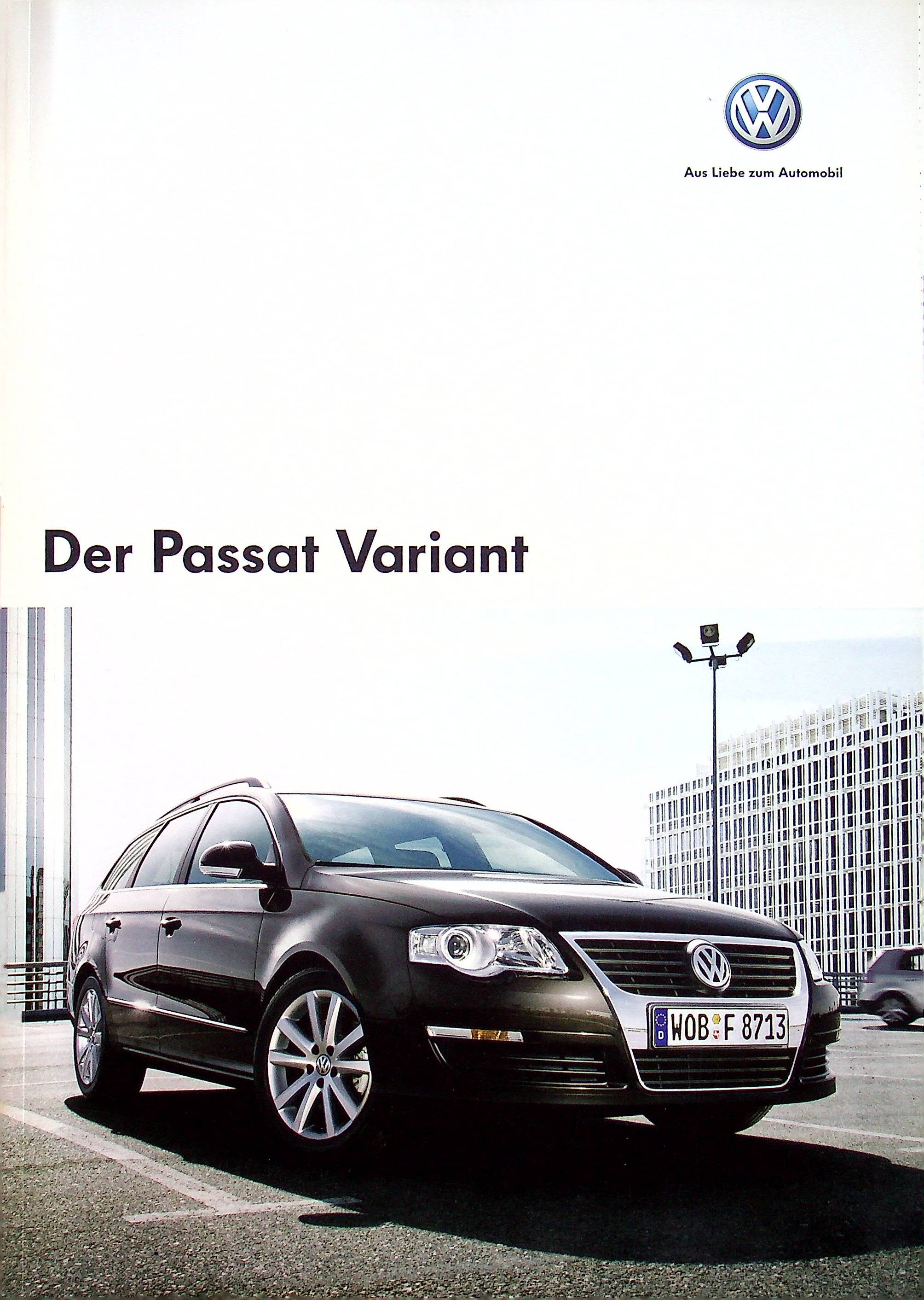 VW Passat B6 Variant Prospekt 05/2007