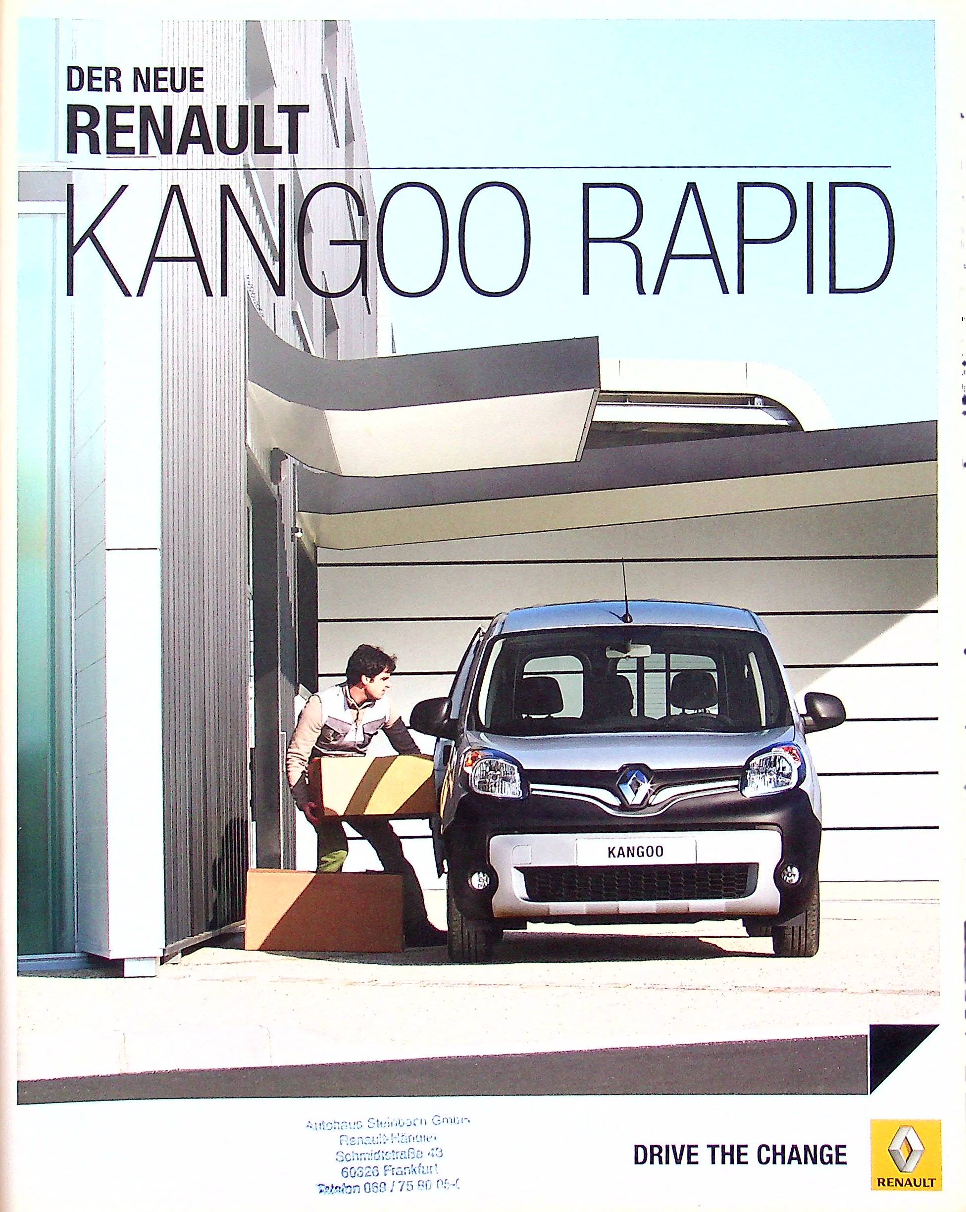 Renault Kangoo Rapid Prospekt 08/2013