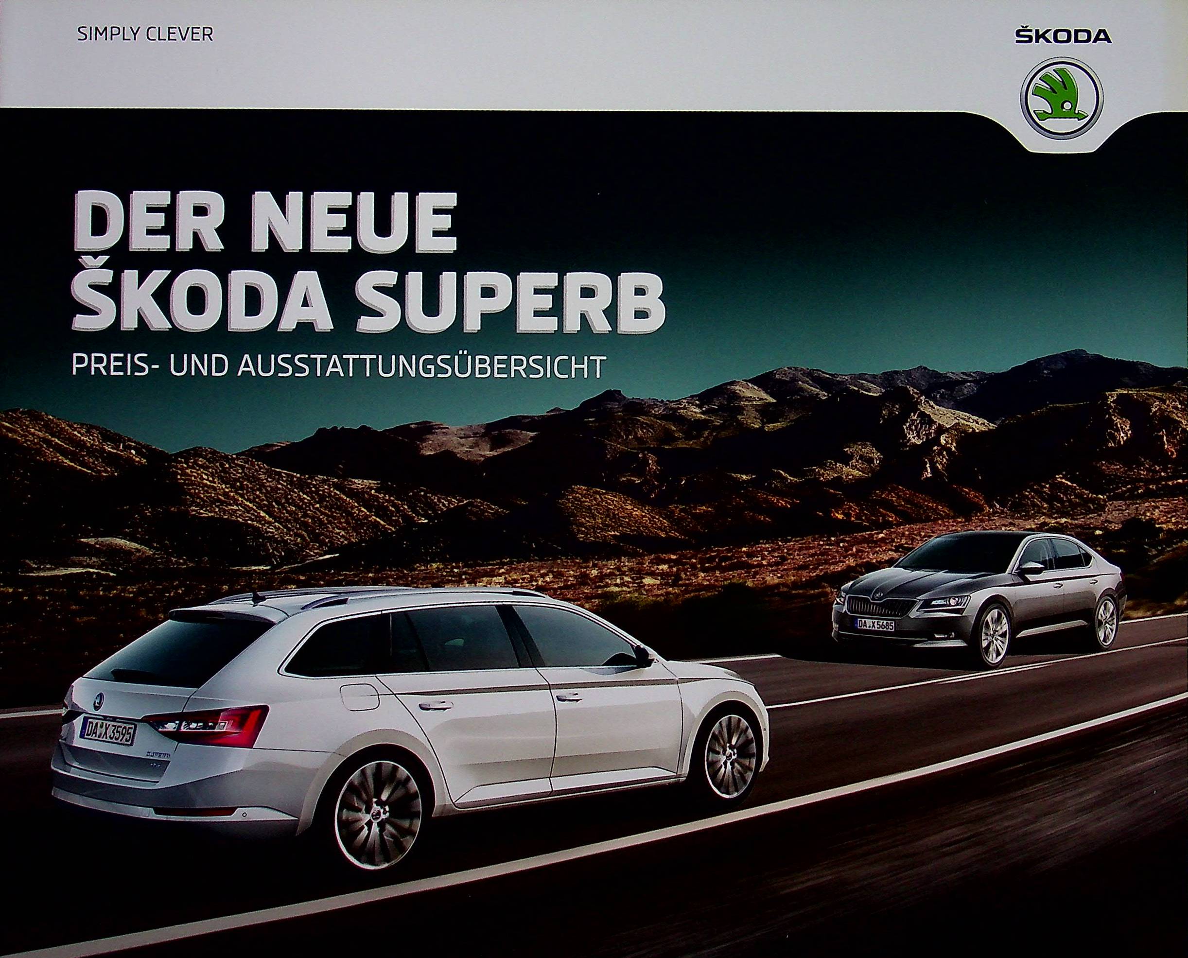 Skoda Superb - Preisliste & Extras - Prospekt 09/2015