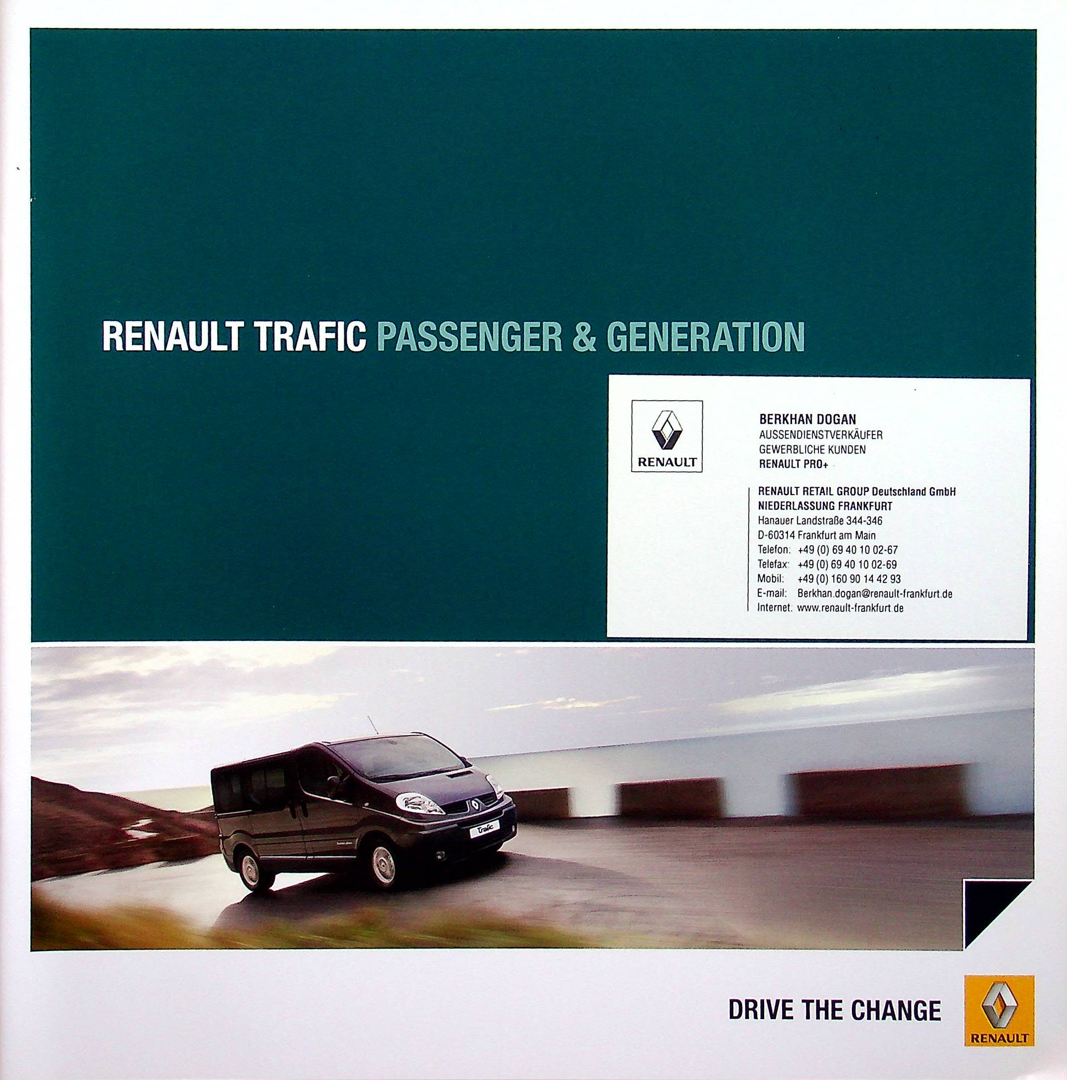 Renault Trafic - Passenger + Generation - Prospekt 05/2012