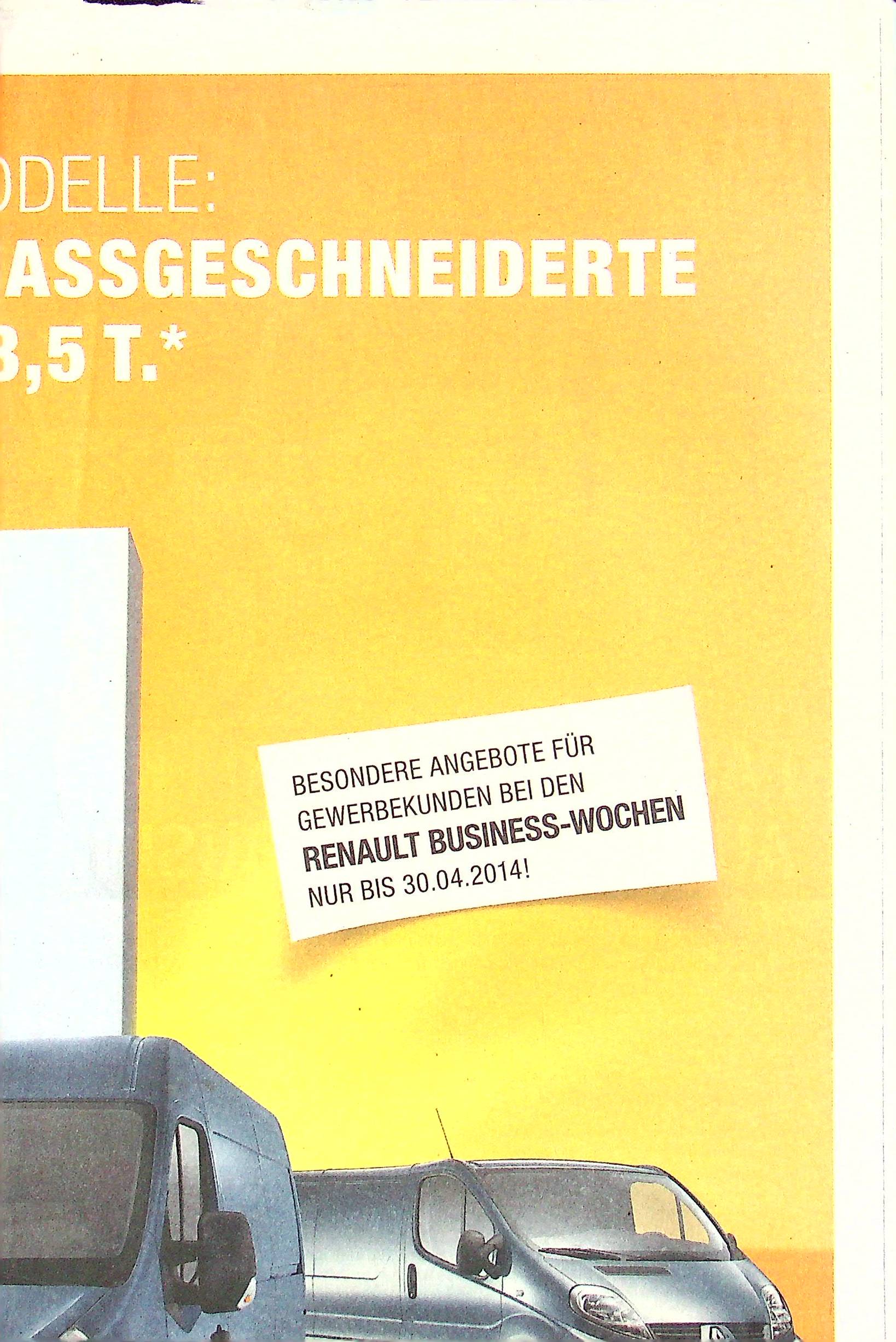 Renault Trafic - Master - Kangoo Rapid Prospekt 2014