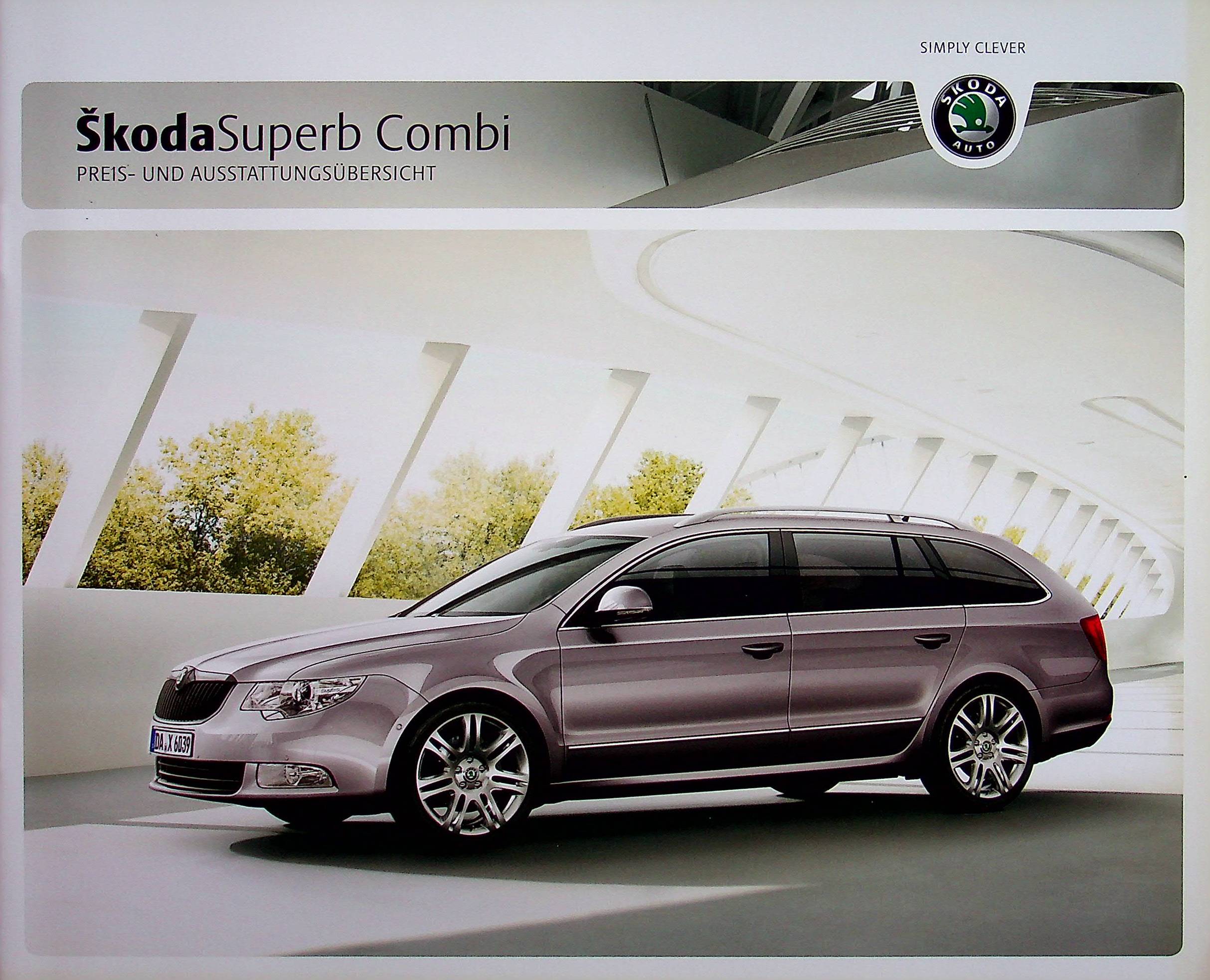 Skoda Superb Combi - Preisliste & Extras - Prospekt 02/2010