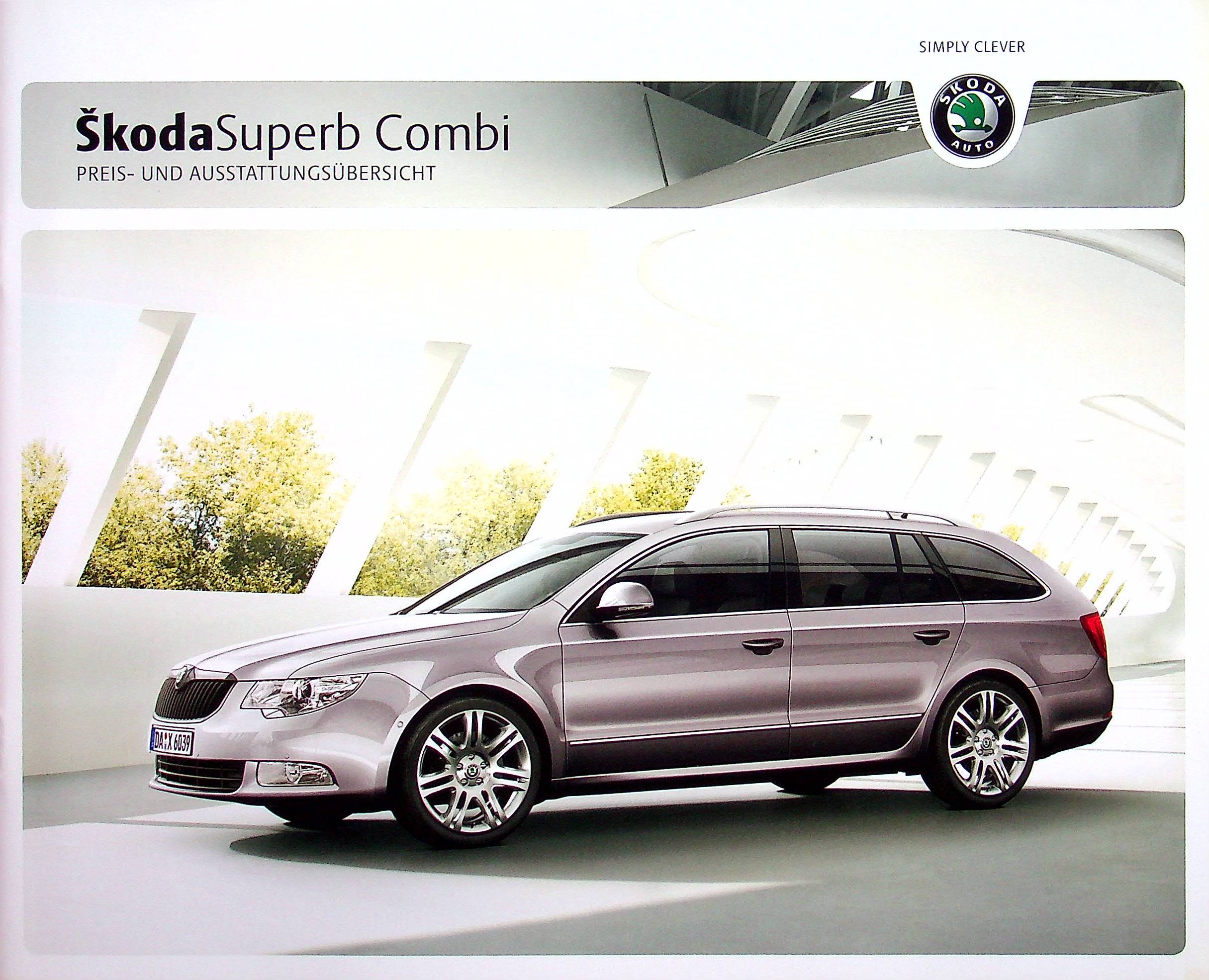 Skoda Superb Combi - Preisliste & Extras - Prospekt 01/2010
