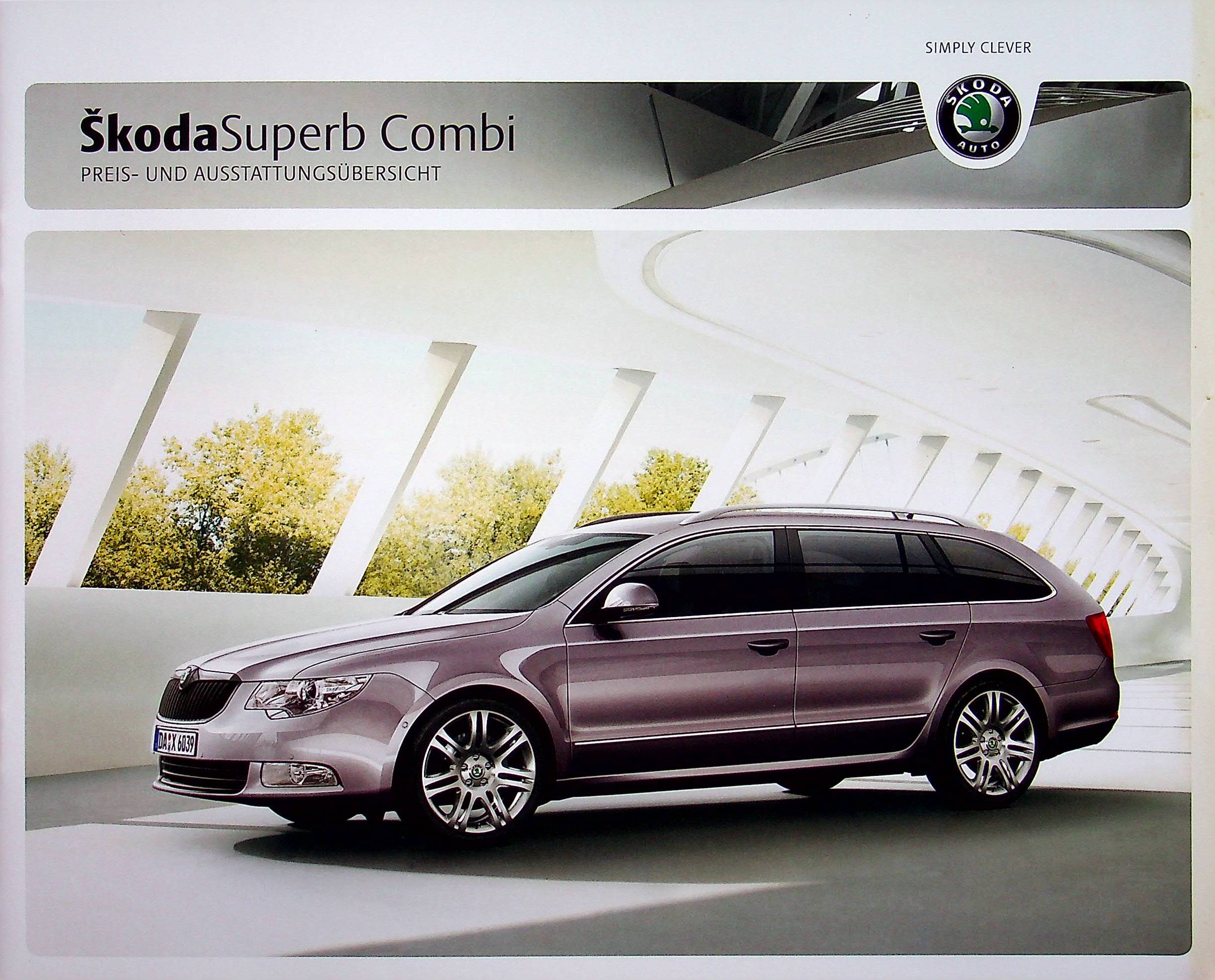 Skoda Superb Combi - Preisliste & Extras - Prospekt 12/2009