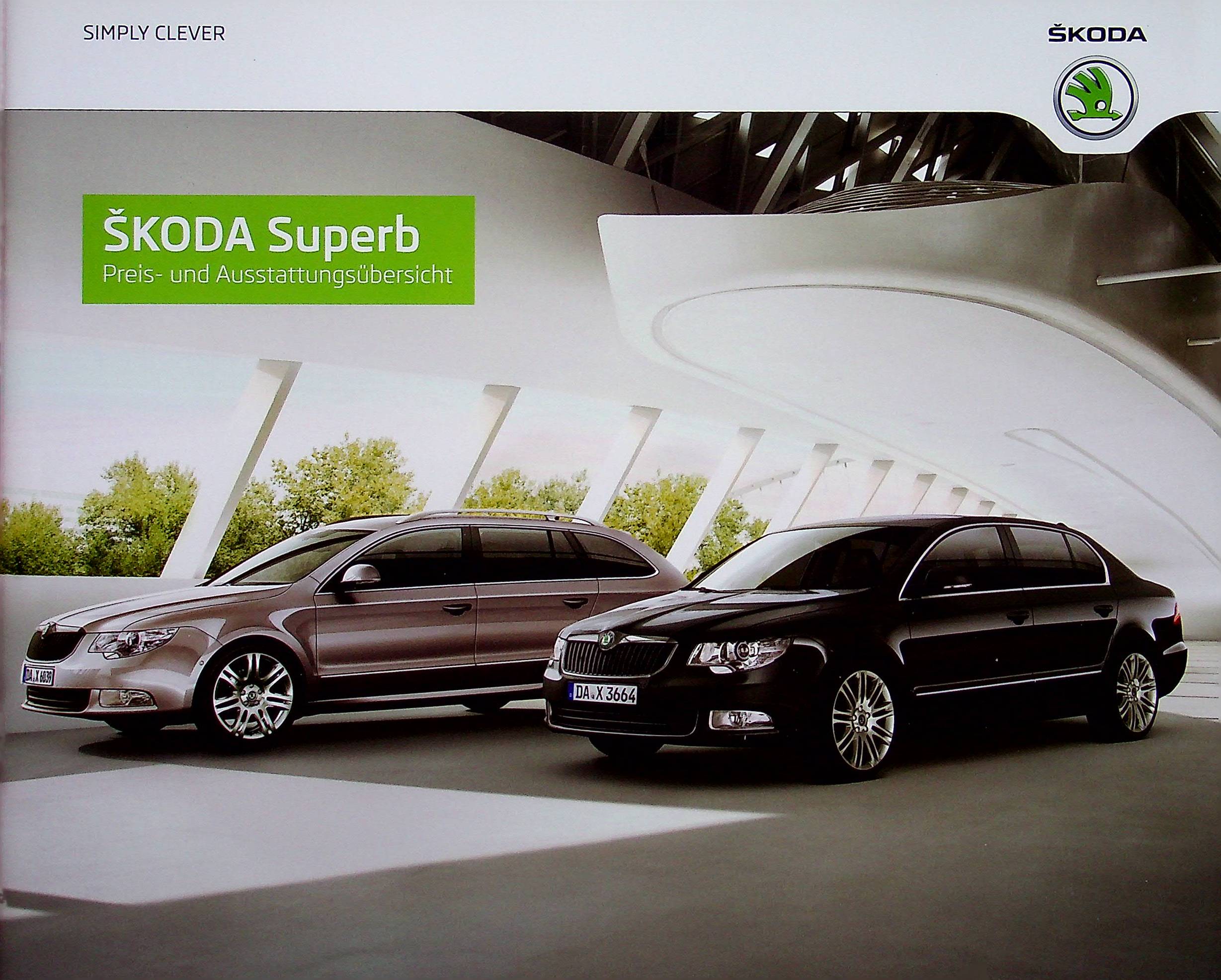 Skoda Superb - Preisliste & Extras - Prospekt 10/2012