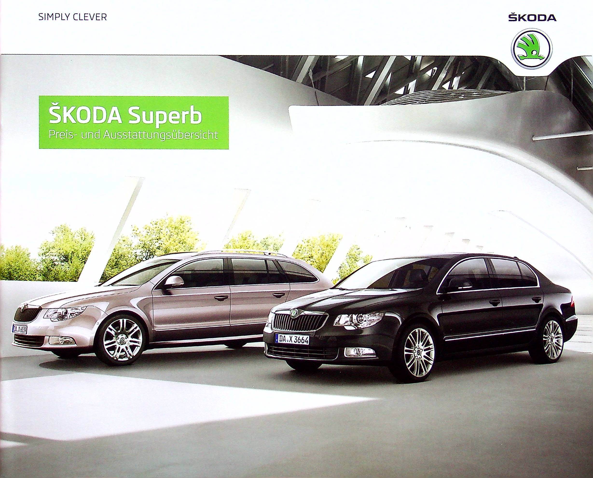 Skoda Superb - Preisliste & Extras - Prospekt 05/2012