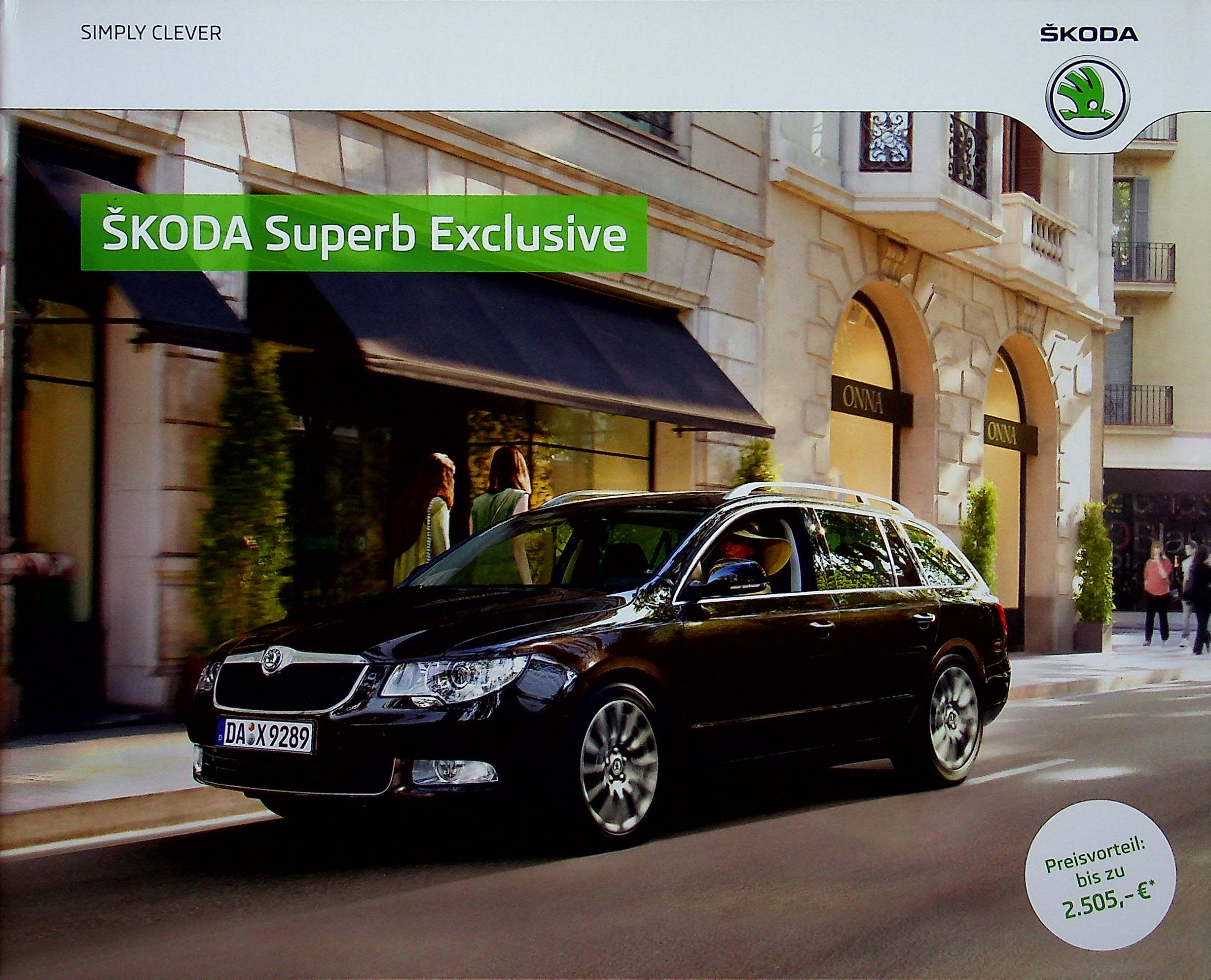 Skoda Superb - Exclusive - Prospekt 11/2012
