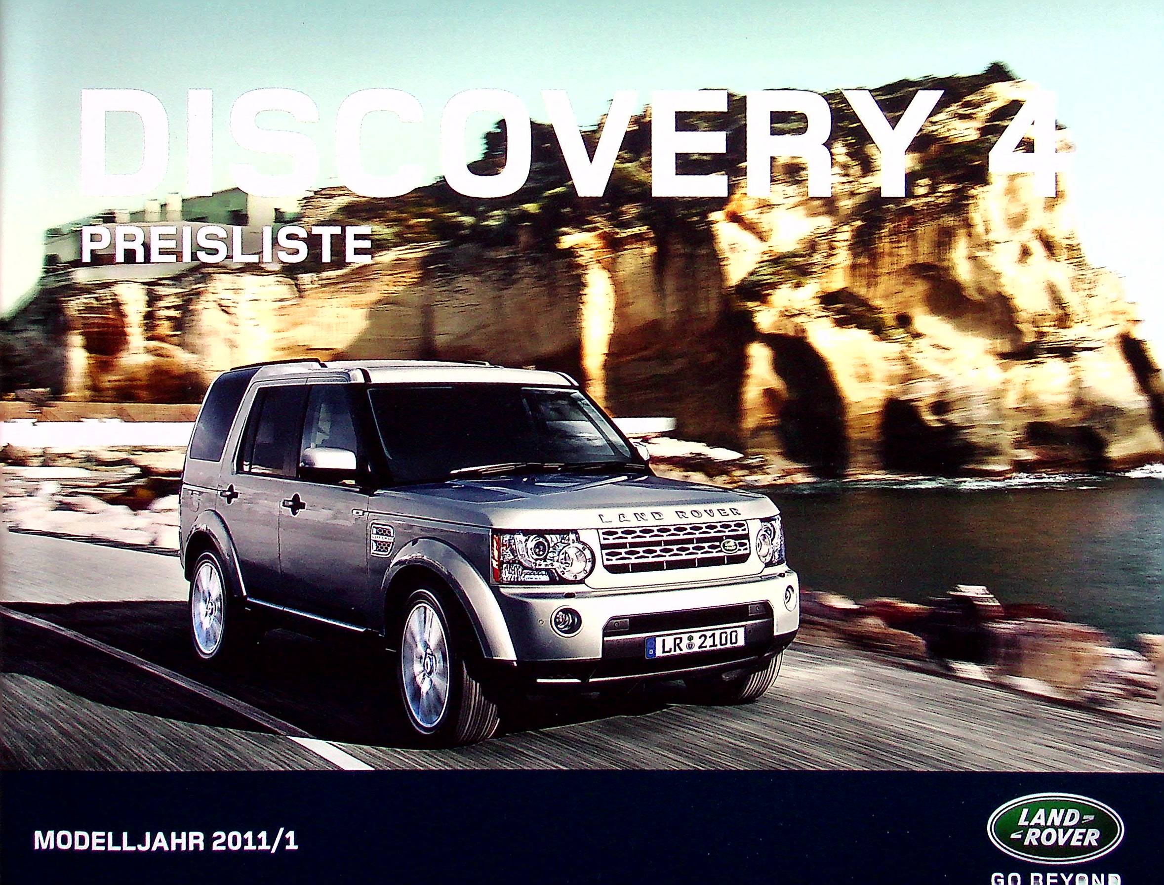Land Rover Discovery 4 - Preisliste & Extras - Prospekt 08/2010