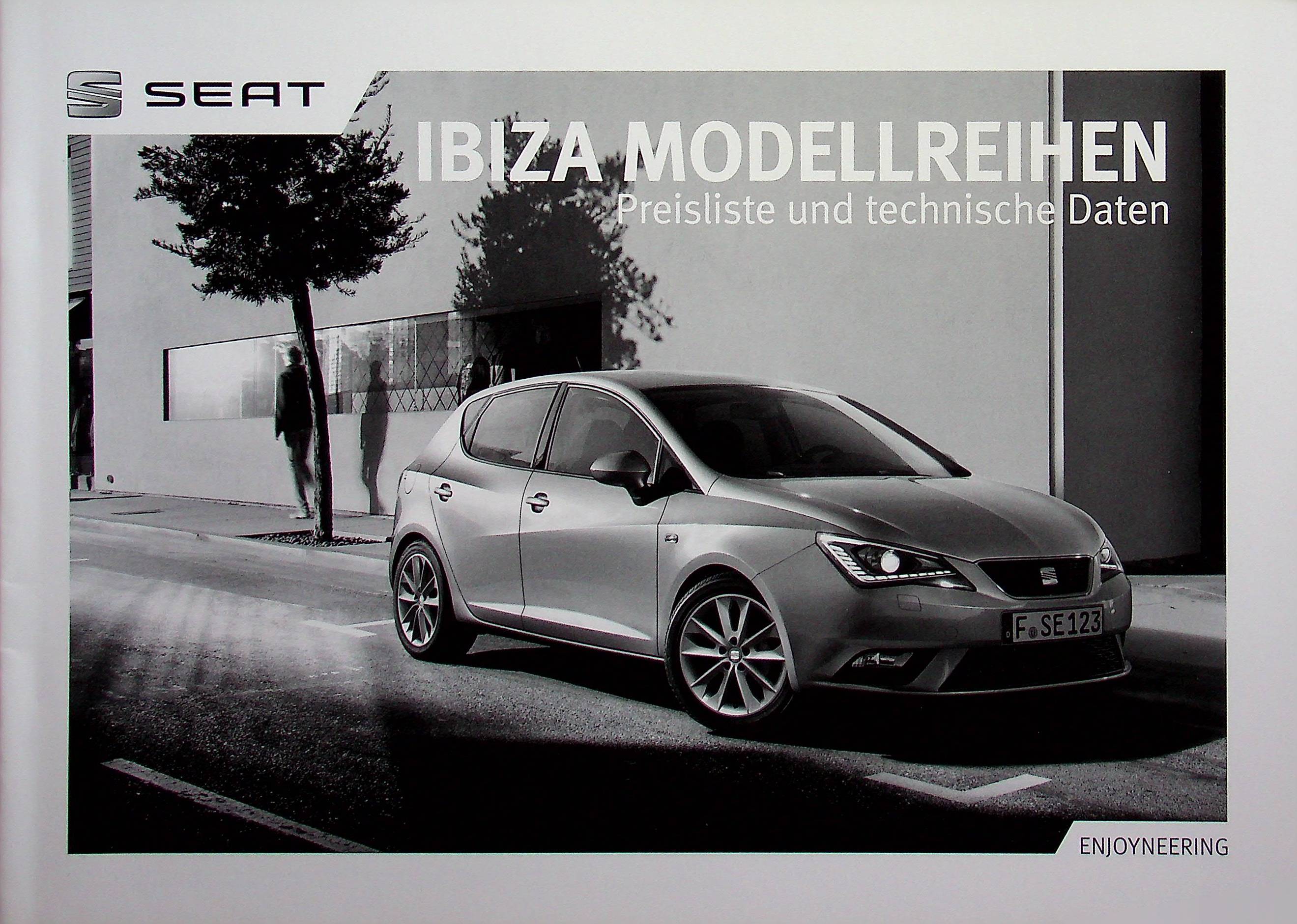 Seat Ibiza - Preisliste & Extras - Prospekt 07/2013