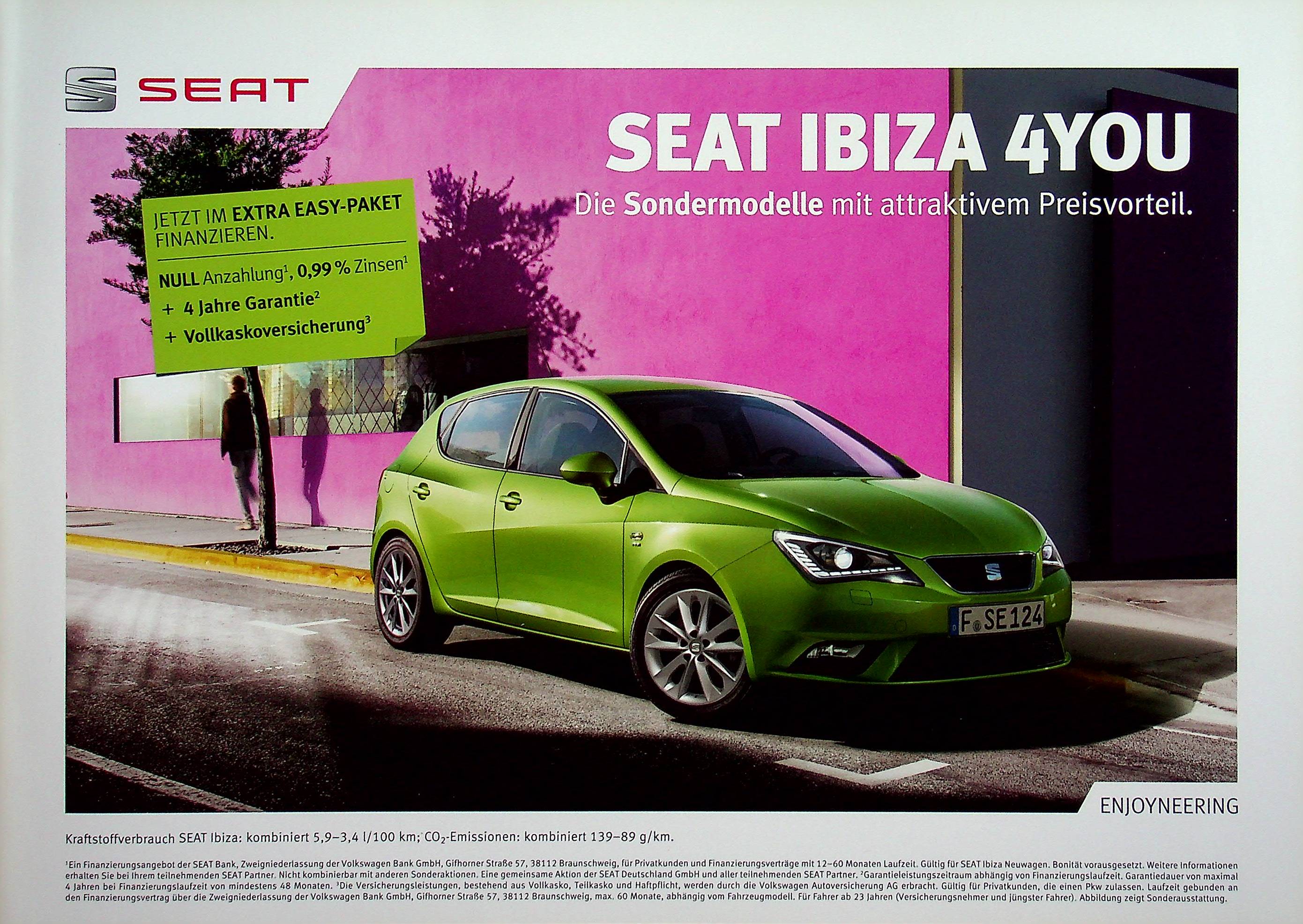 Seat Ibiza - 4You - Prospekt 01/2014