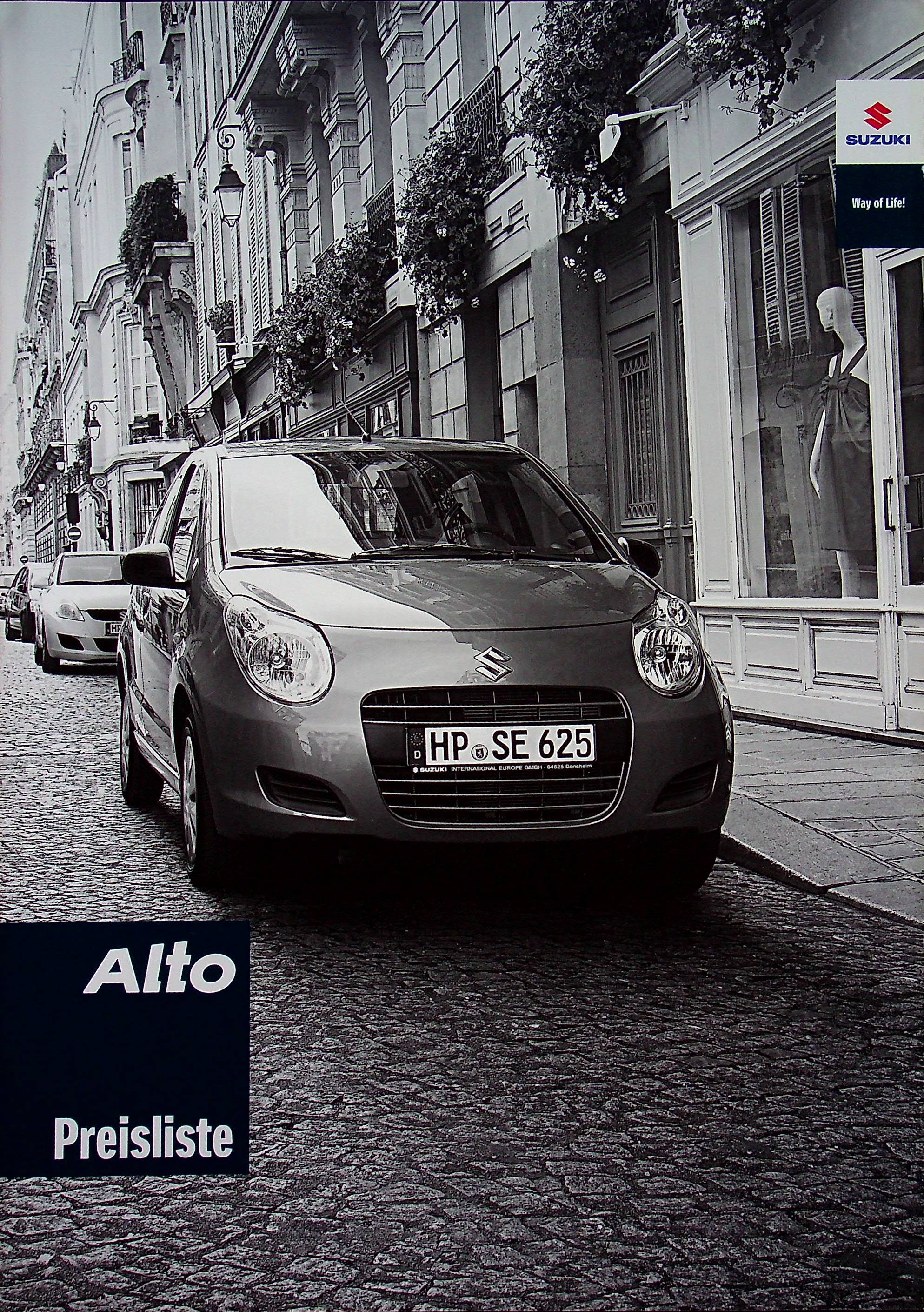 Suzuki Alto - Preisliste & Extras - Prospekt 06/2013