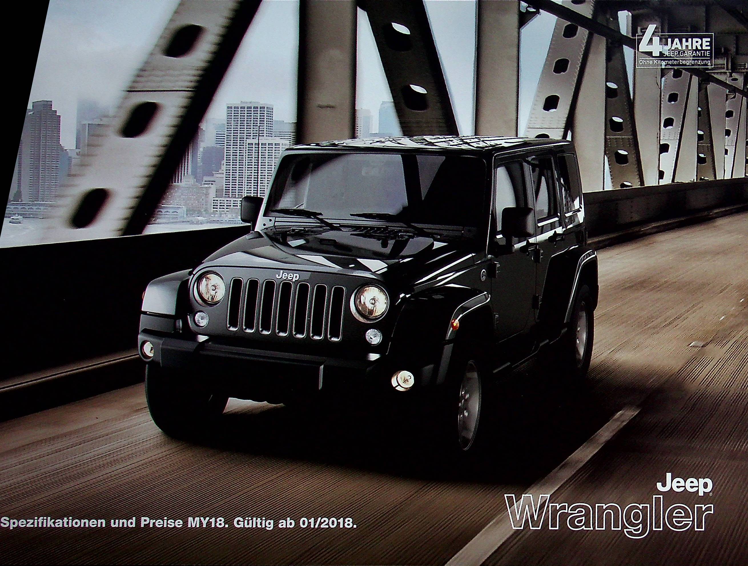 Jeep Wrangler - Preisliste & Extras - Prospekt 01/2018