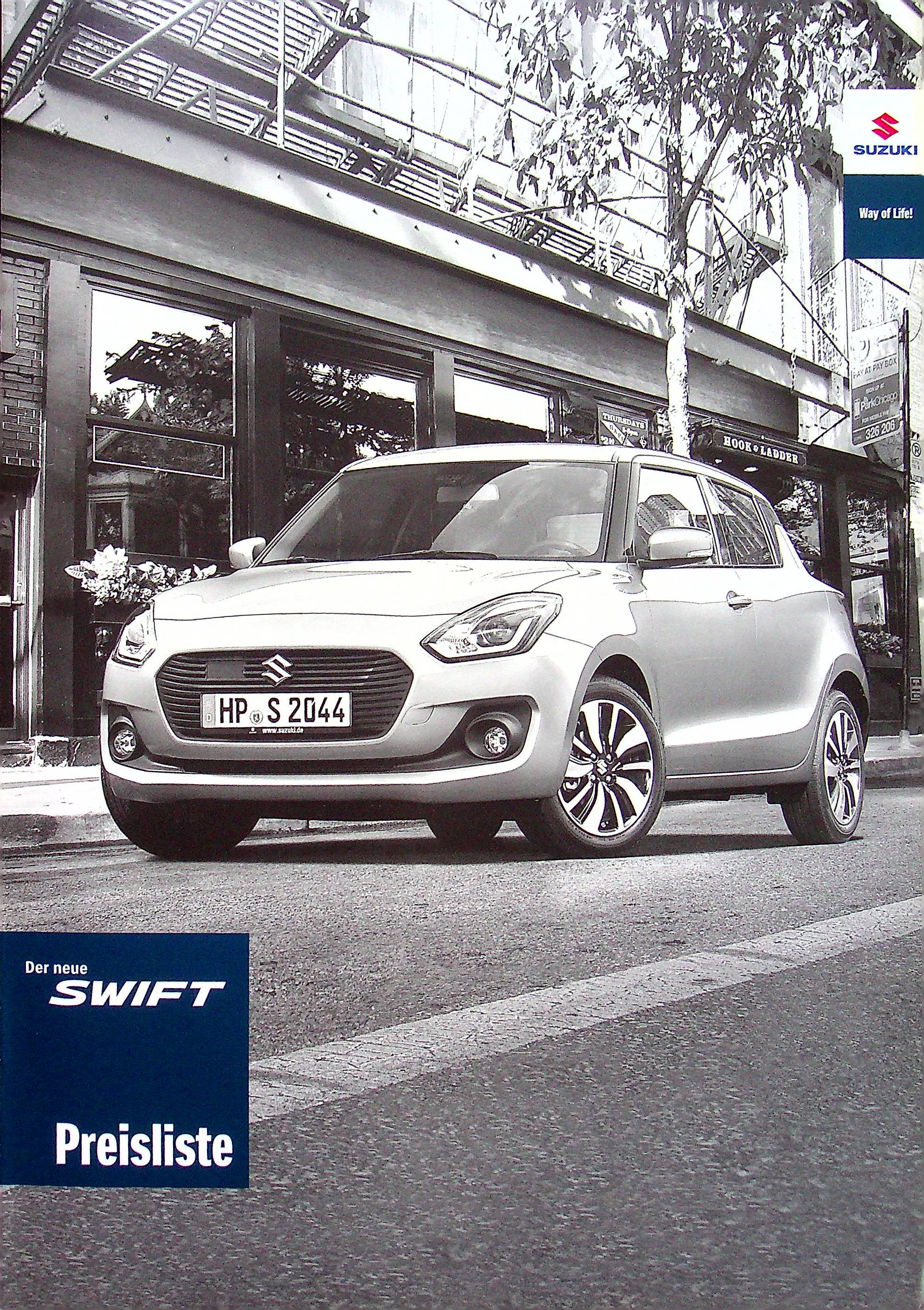 Suzuki Swift - Preisliste & Extras - Prospekt 08/2017