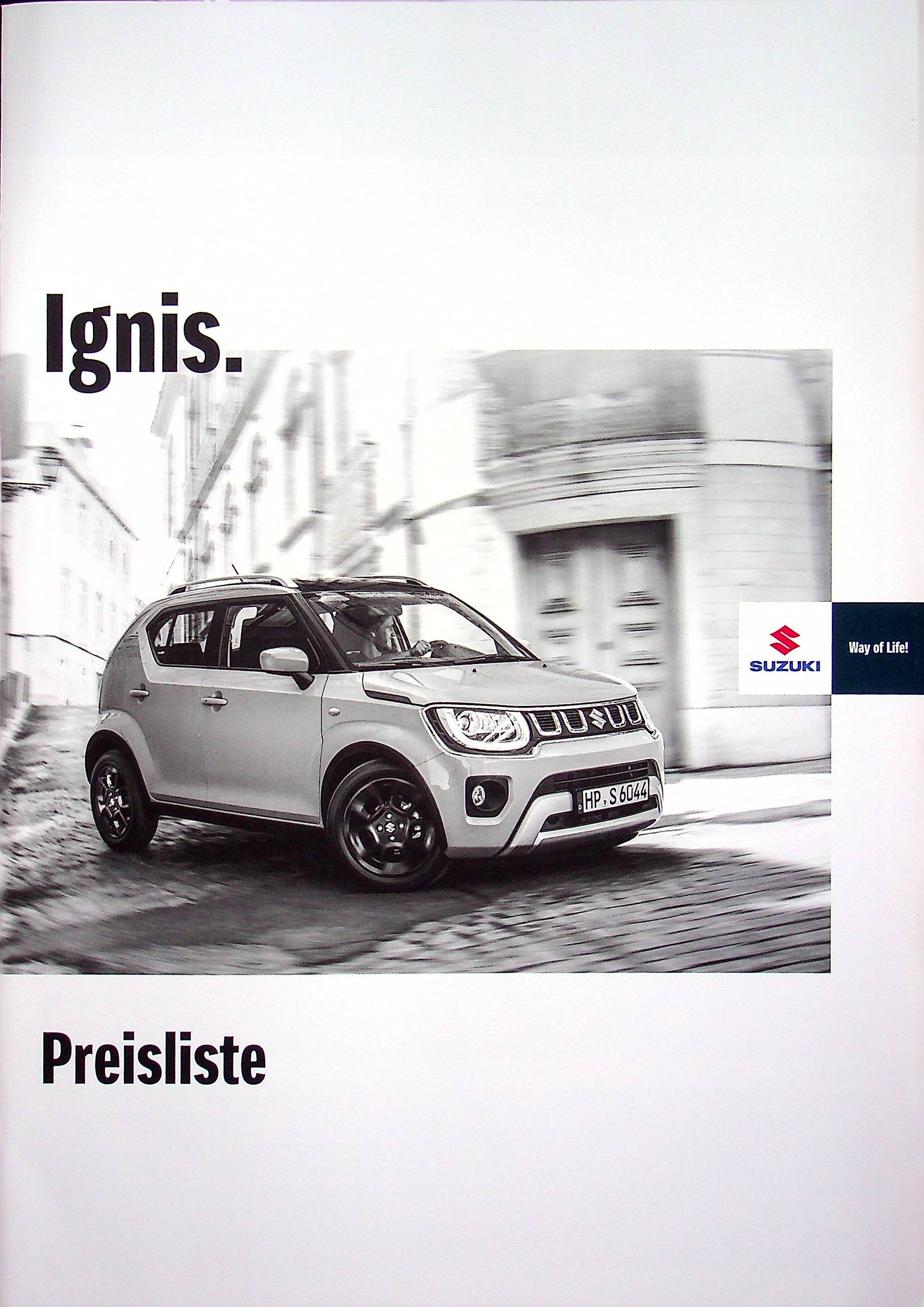 Suzuki Ignis - Preisliste & Extras - Prospekt 201?