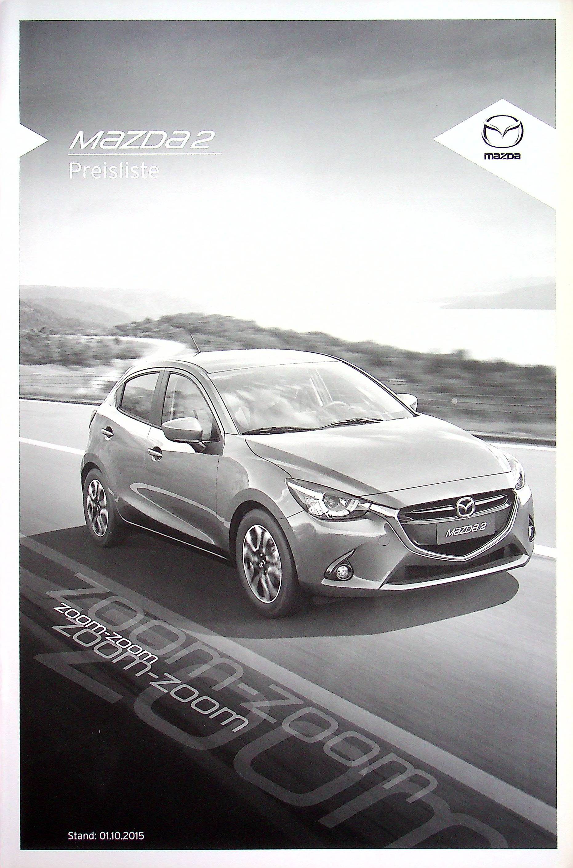 Mazda 2 - Preisliste & Extras - Prospekt 10/2015