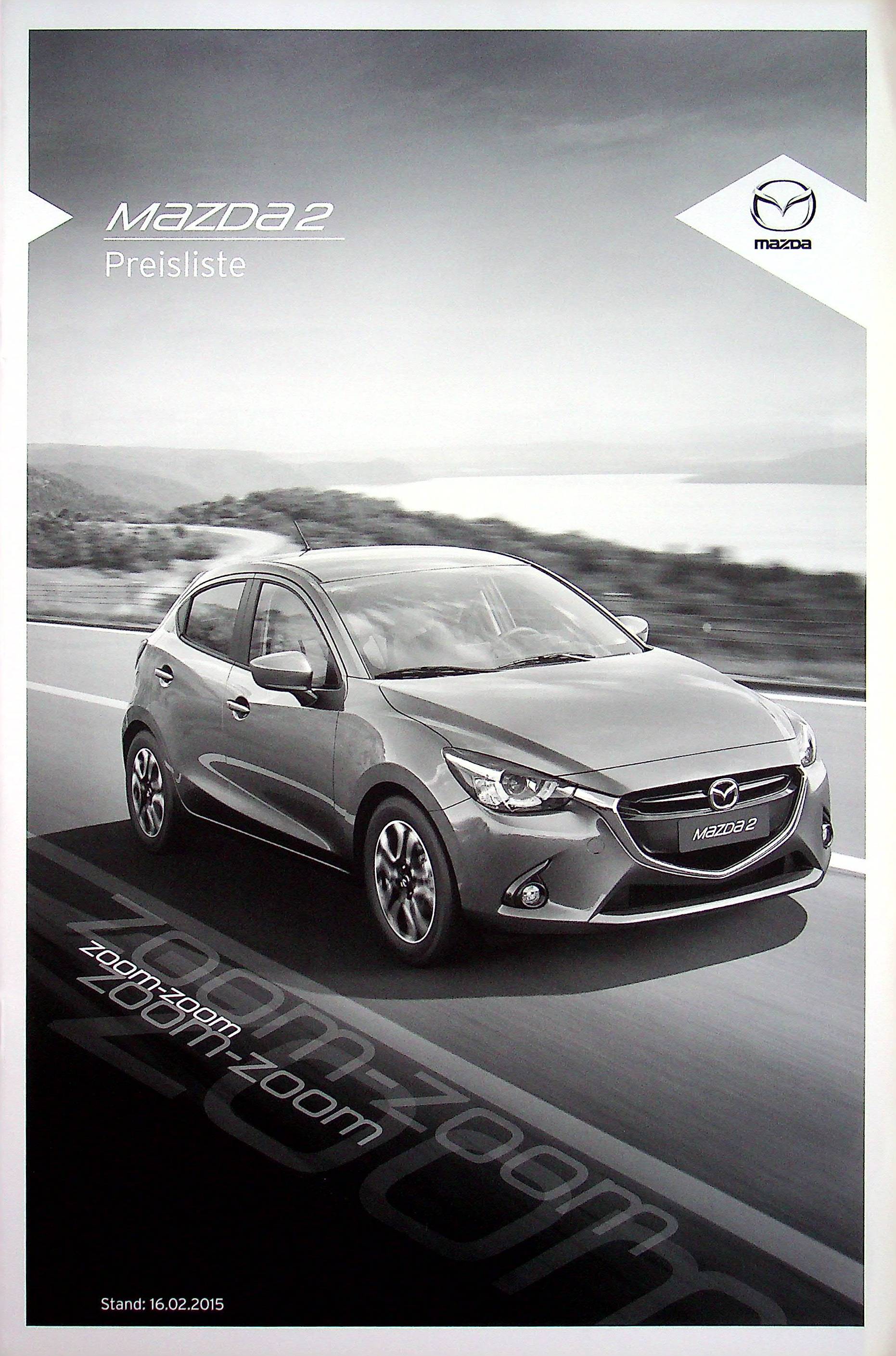 Mazda 2 - Preisliste & Extras - Prospekt 02/2015