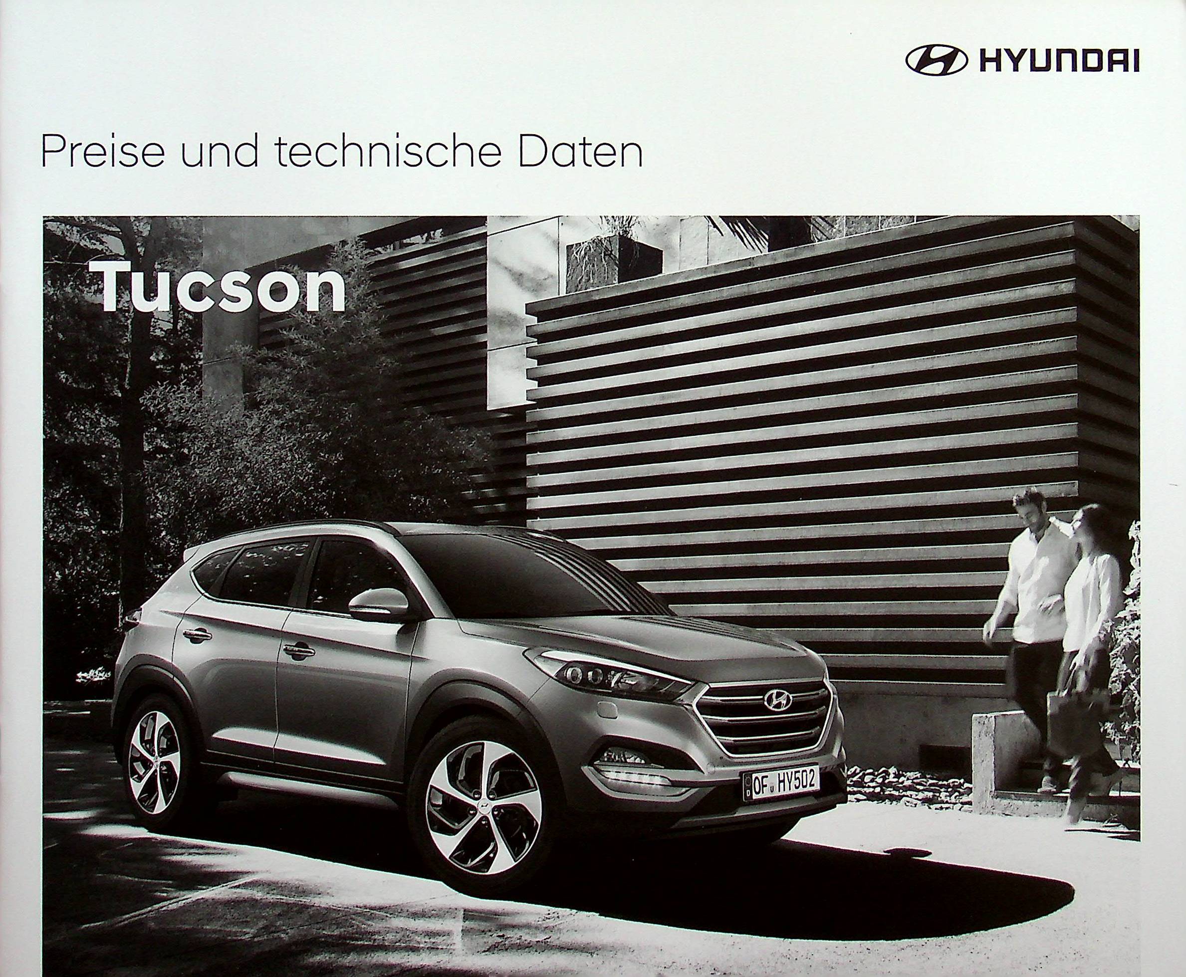 Hyundai Tucson - Preisliste & Extras - Prospekt 01/2017