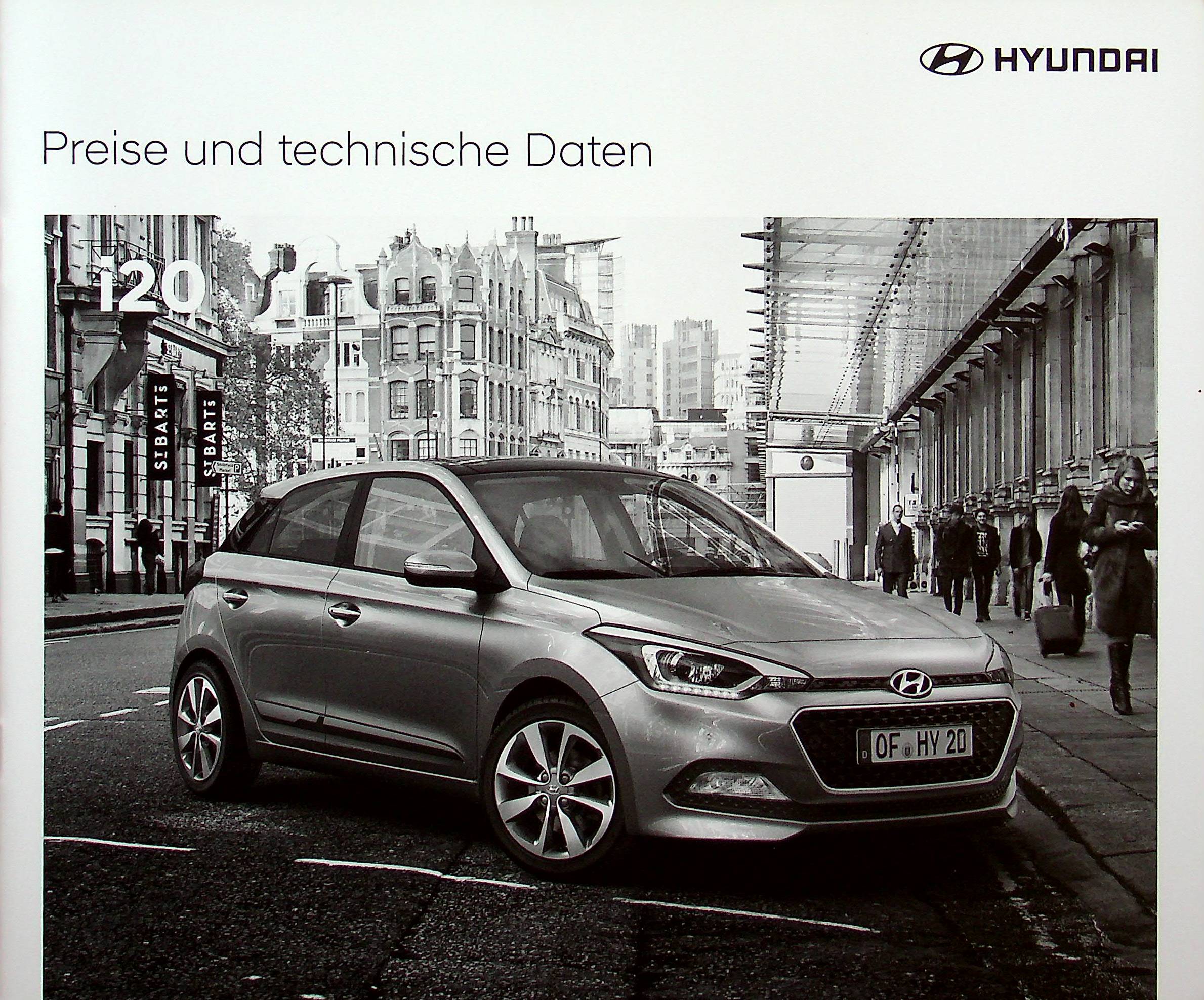 Hyundai i20 - Preisliste & Extras - Prospekt 01/2017
