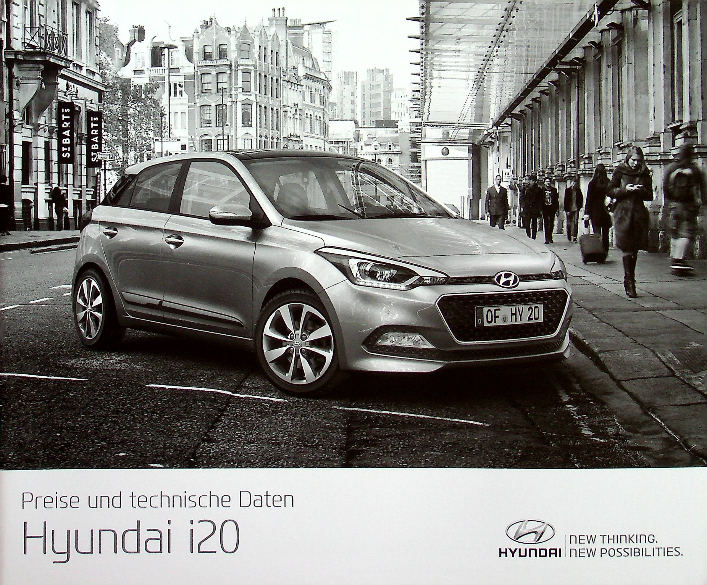 Hyundai i20 - Preisliste & Extras - Prospekt 04/2016