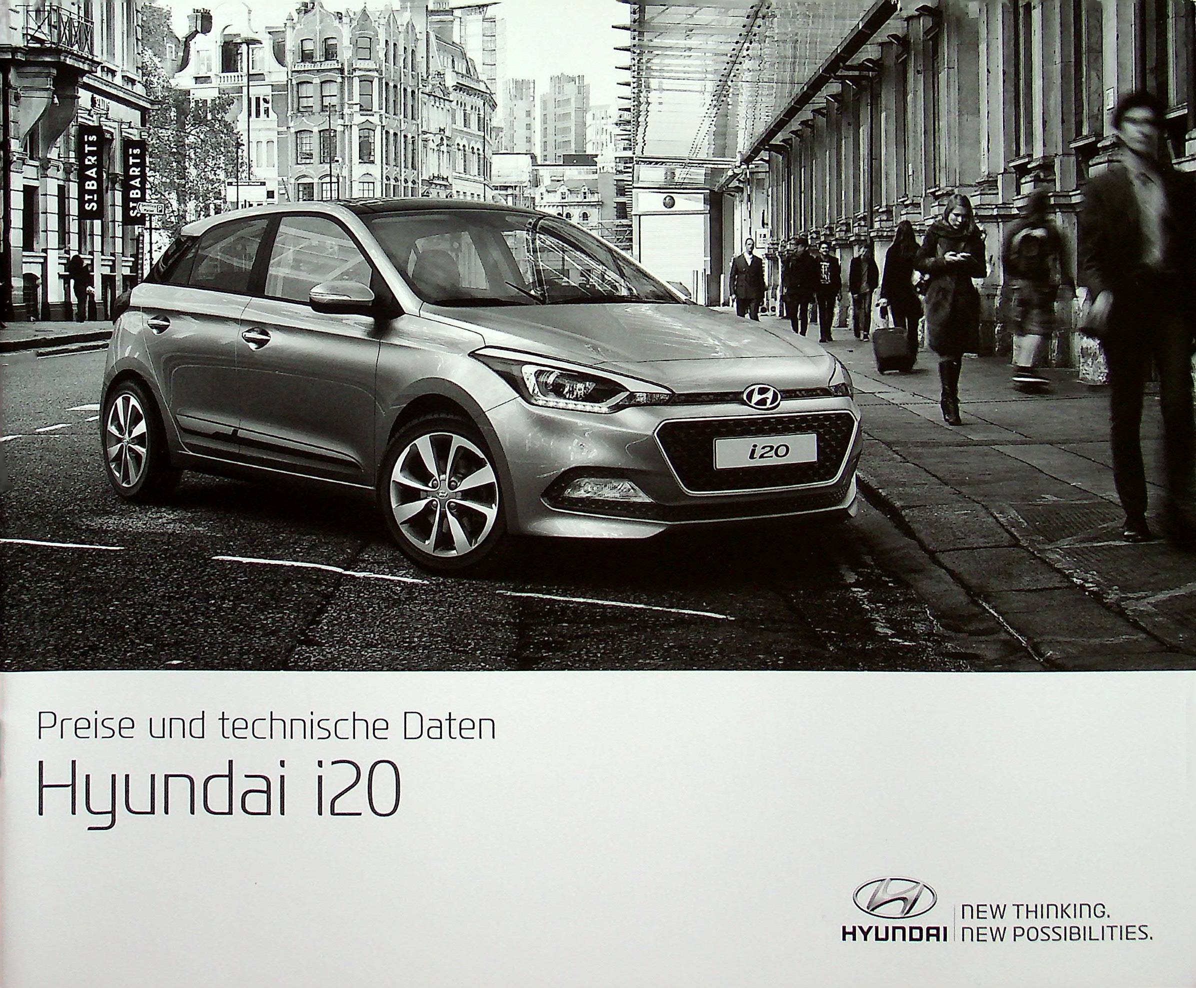 Hyundai i20 - Preisliste & Extras - Prospekt 09/2015