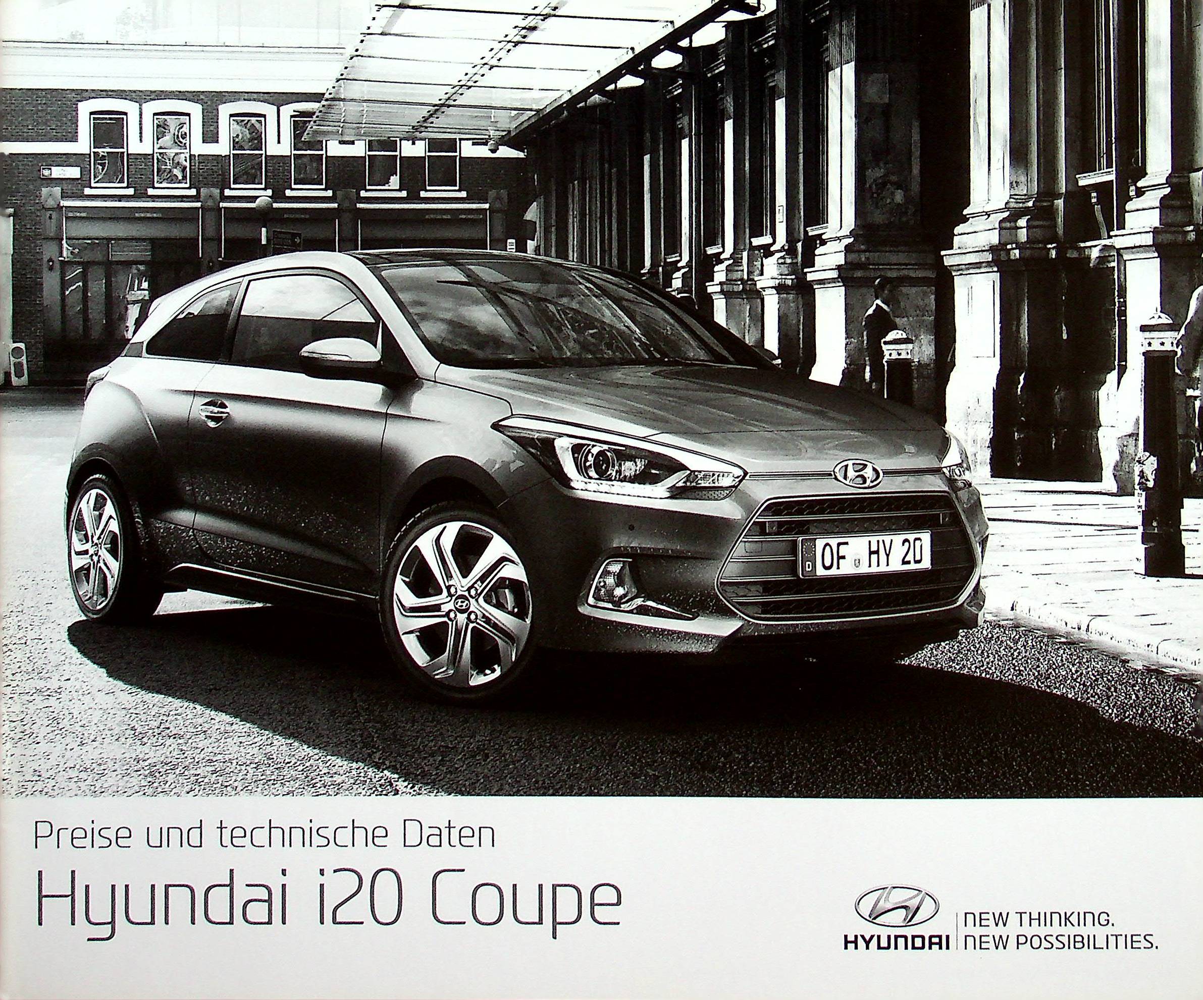 Hyundai i20 Coupe - Preisliste & Extras - Prospekt 02/2016