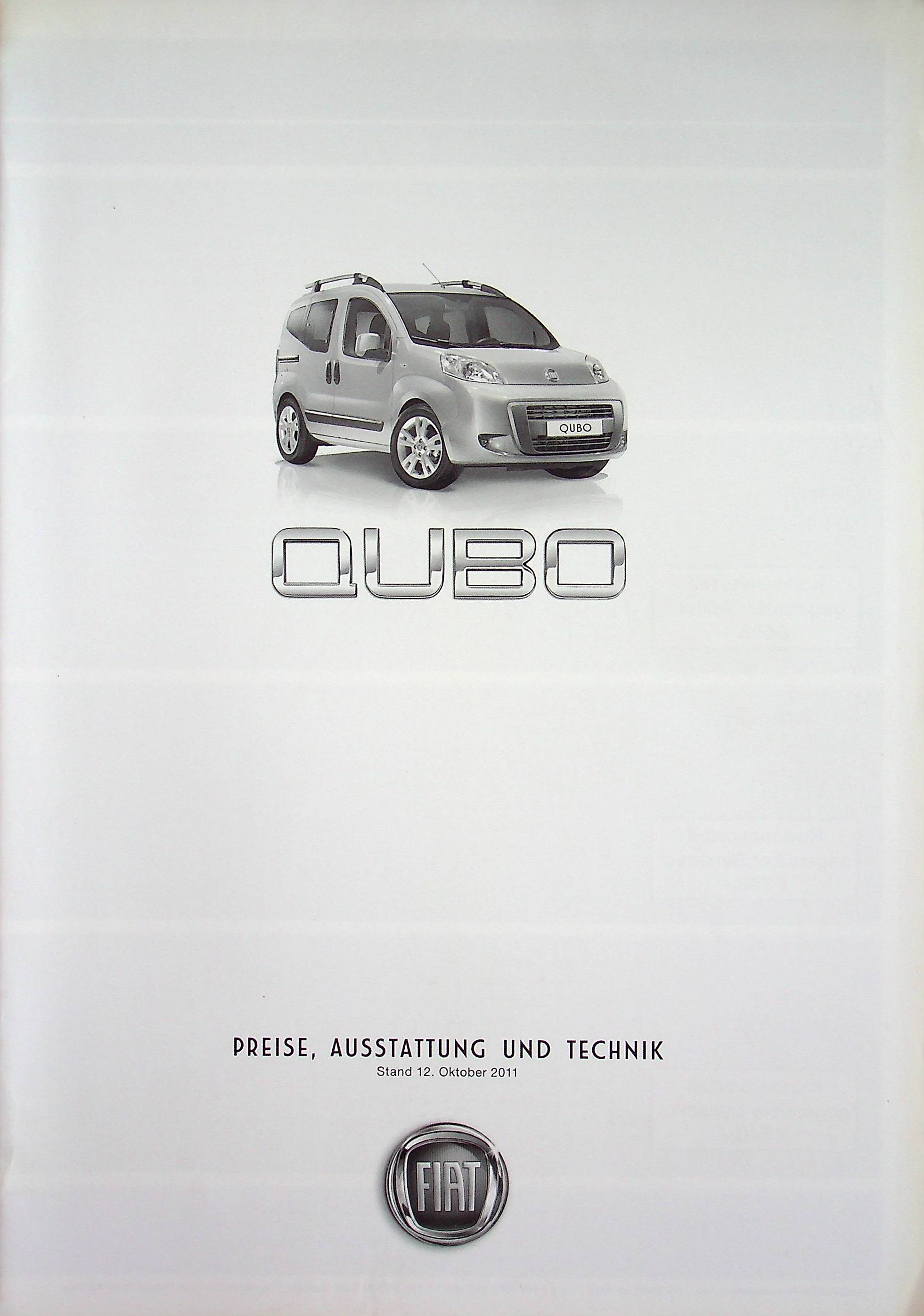 Fiat Qubo - Preisliste & Extras - Prospekt 12/2011