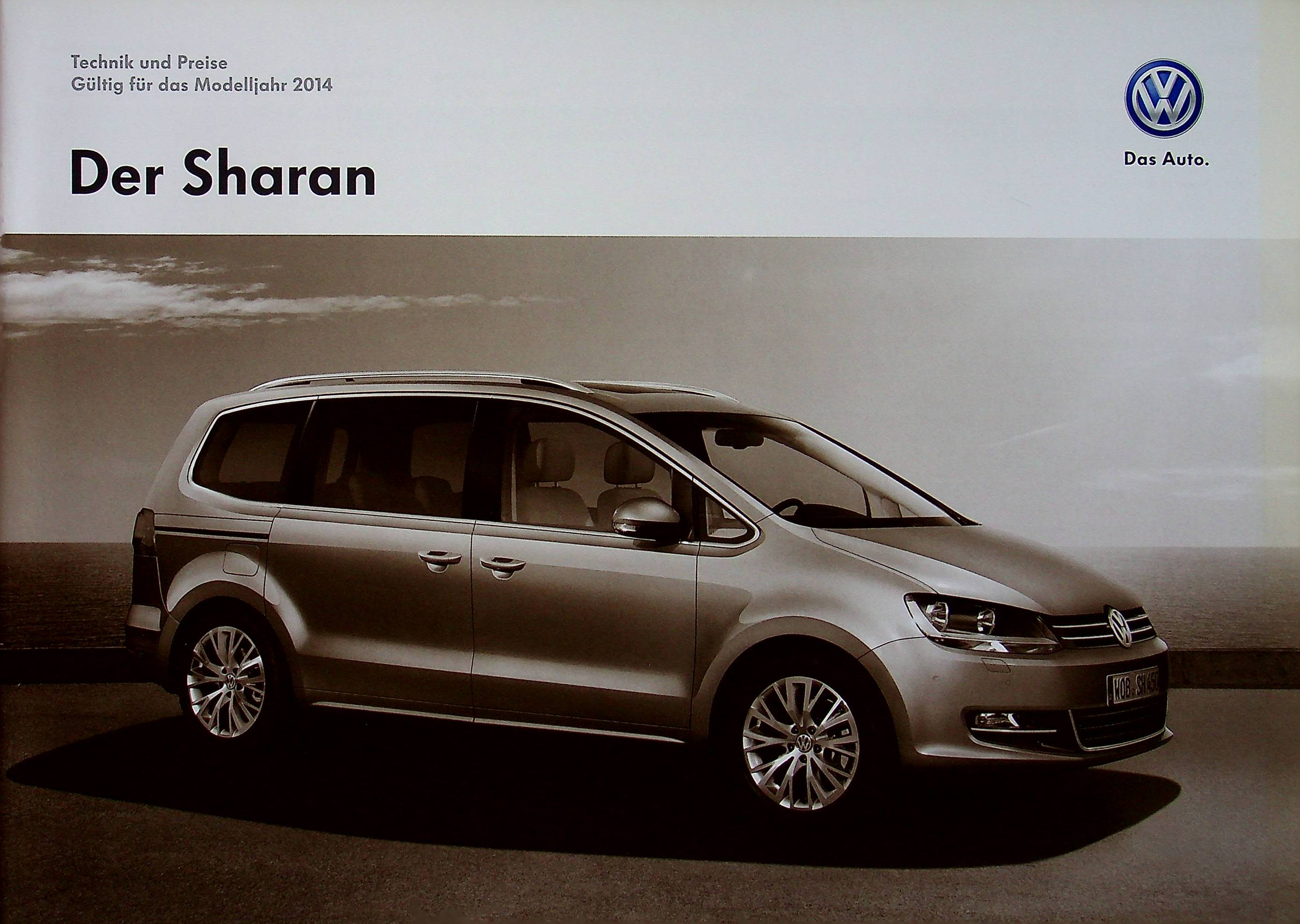 VW Sharan - Preisliste & Extras - Prospekt 06/2013