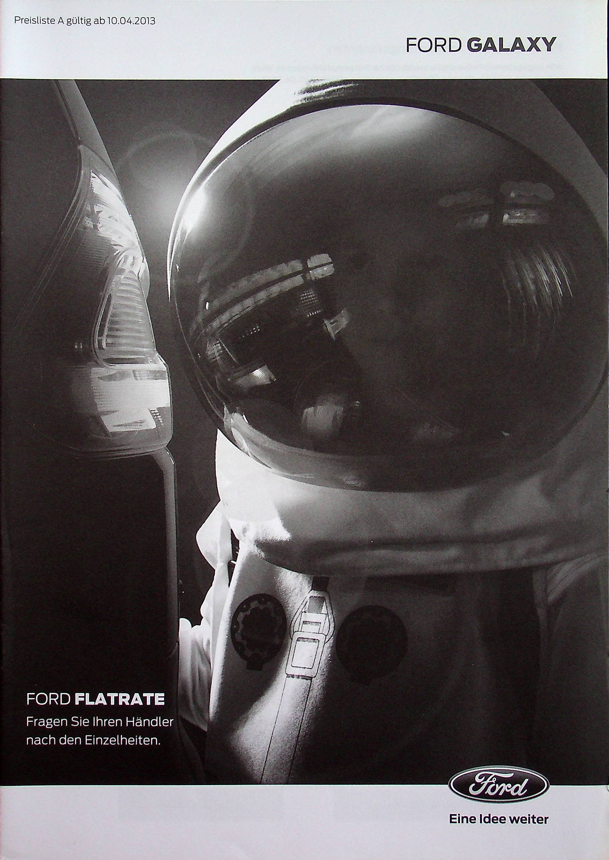 Ford Galaxy - Preisliste & Extras - Prospekt 04/2013
