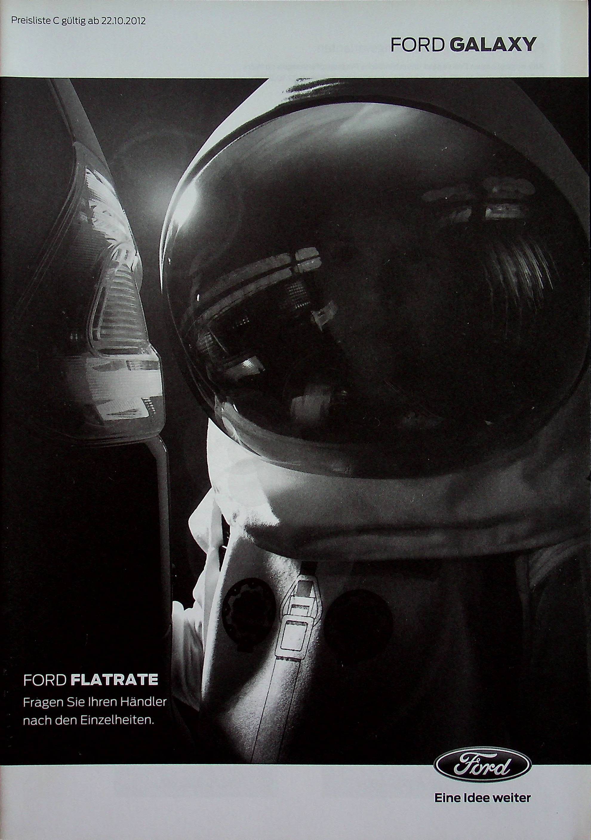 Ford Galaxy - Preisliste & Extras - Prospekt 10/2012