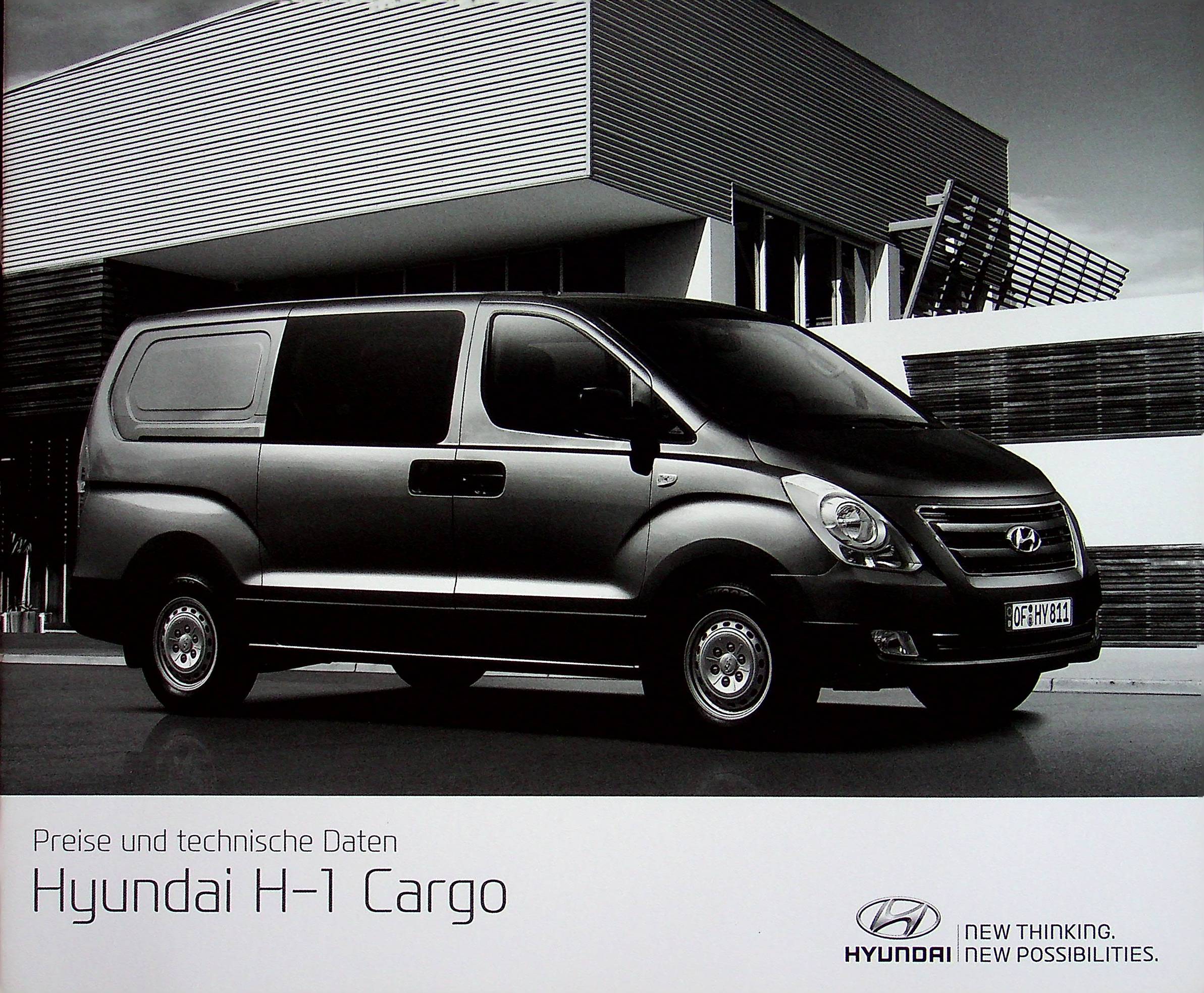 Hyundai H-1 Cargo - Preisliste & Extras - Prospekt 08/2016