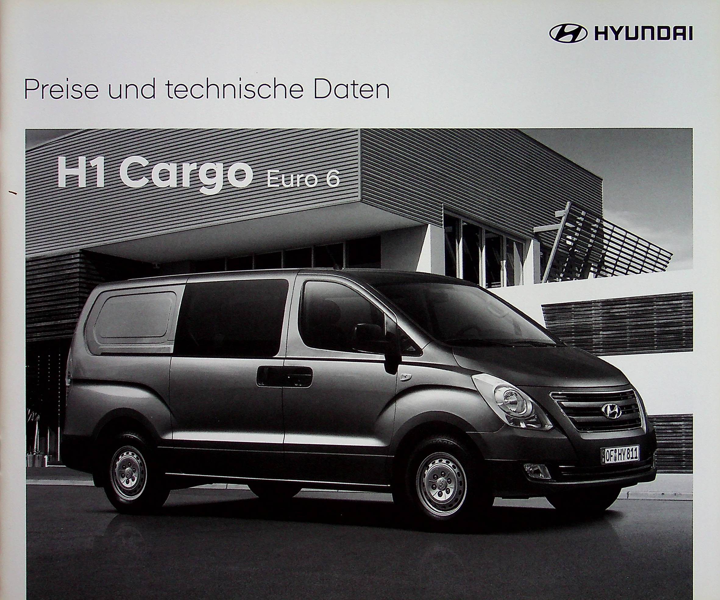 Hyundai H-1 Cargo - Preisliste & Extras - Prospekt 01/2017