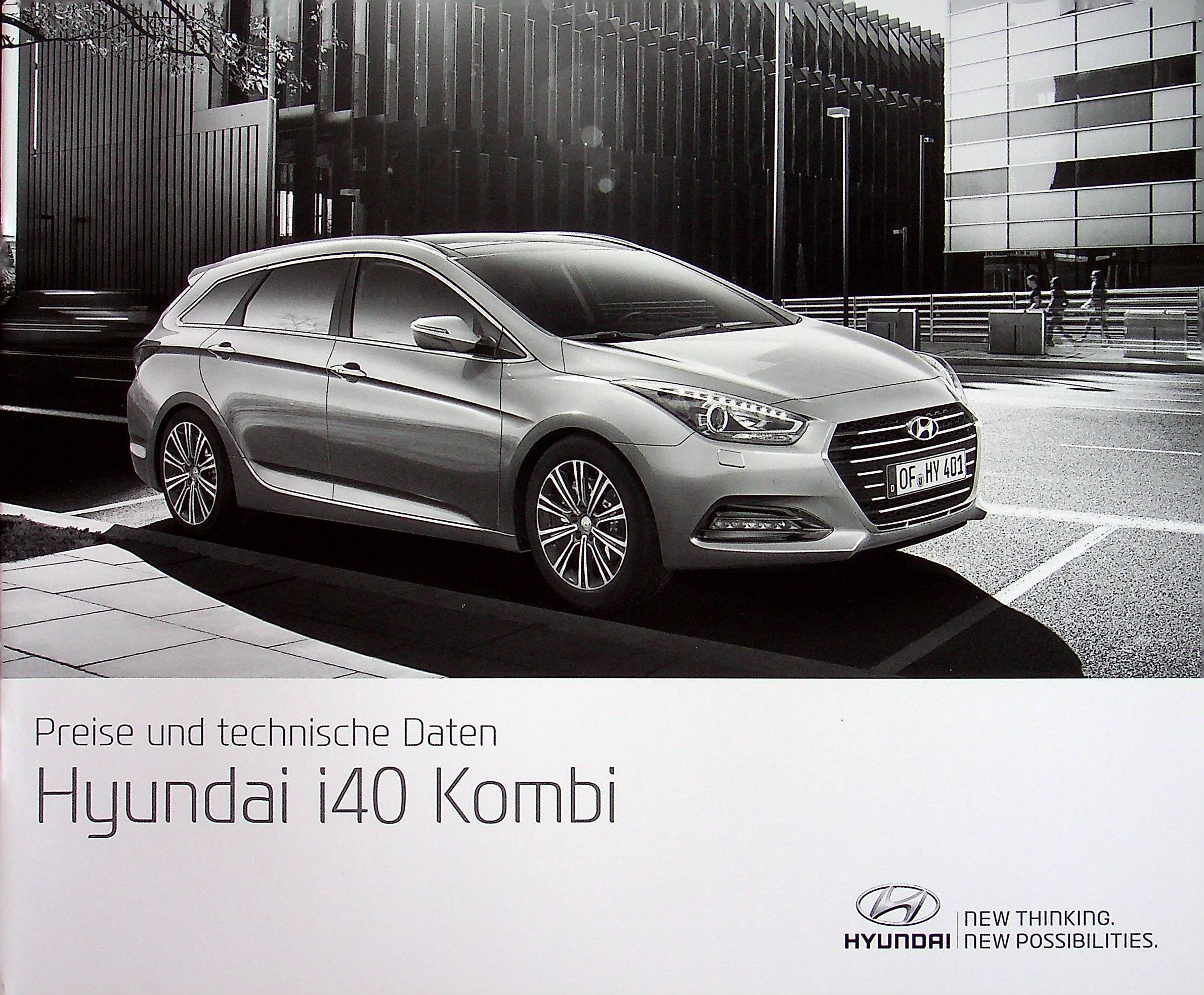 Hyundai i40 Kombi - Preisliste & Extras - Prospekt 08/2015