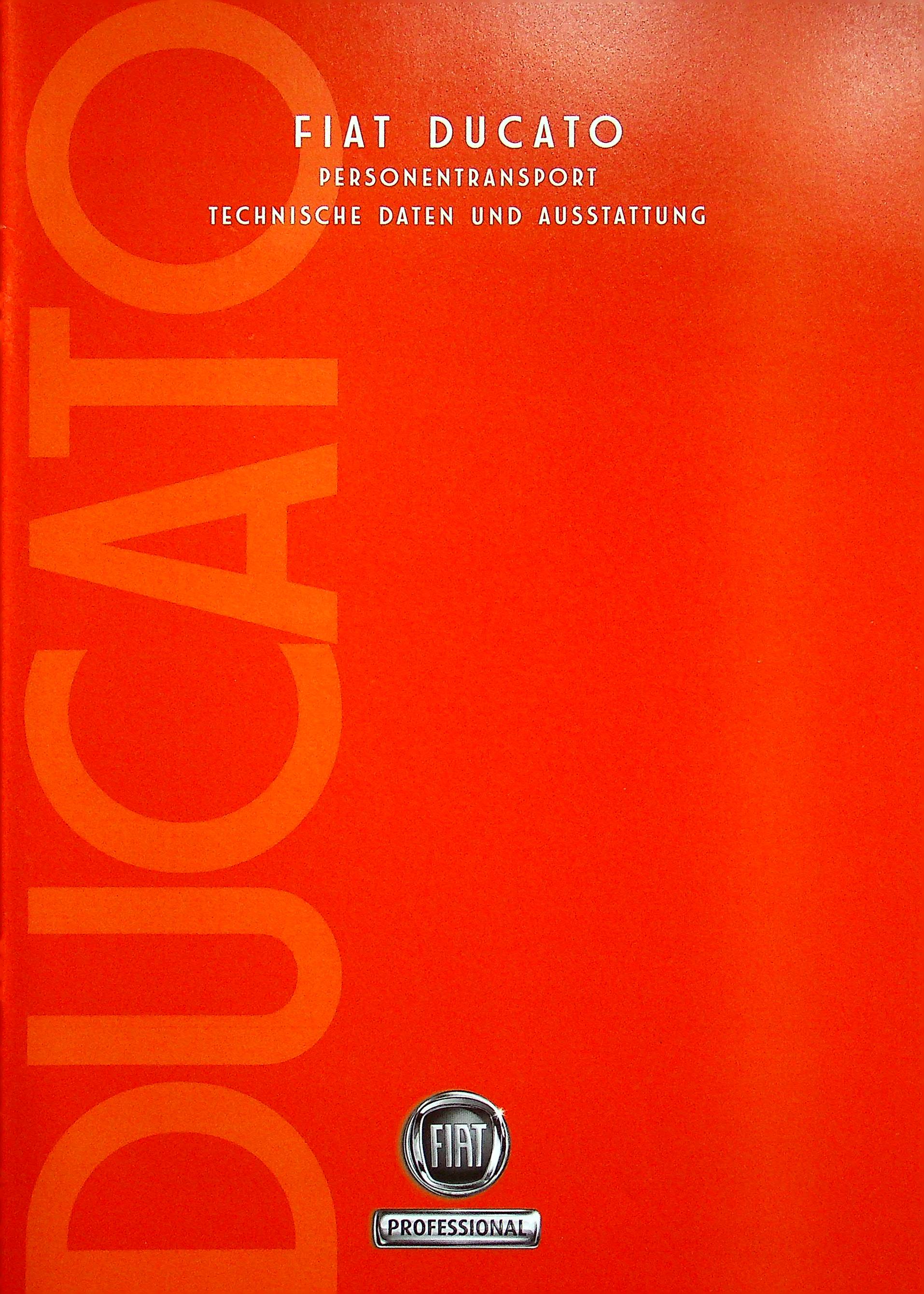 Fiat Ducato Personentr. - tech.Daten - Prospekt 07/2009